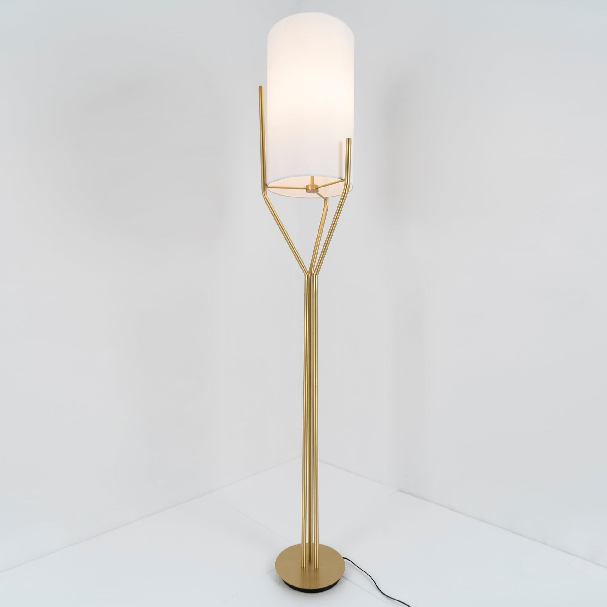 Evvynor Glam Brass Floor Lamp-Neutral Decor