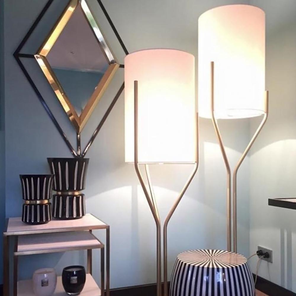 Evvynor Glam Brass Floor Lamp-Neutral Decor