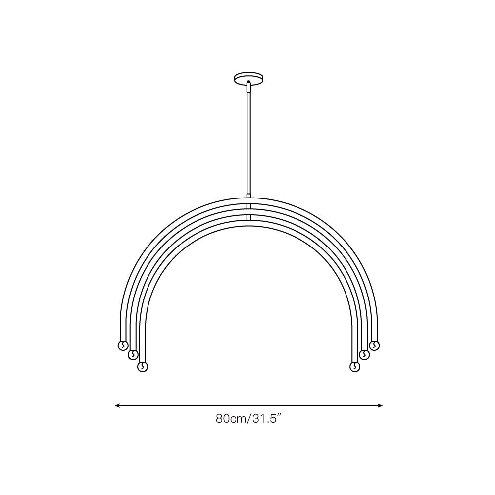 Rhea Brass Chandelier