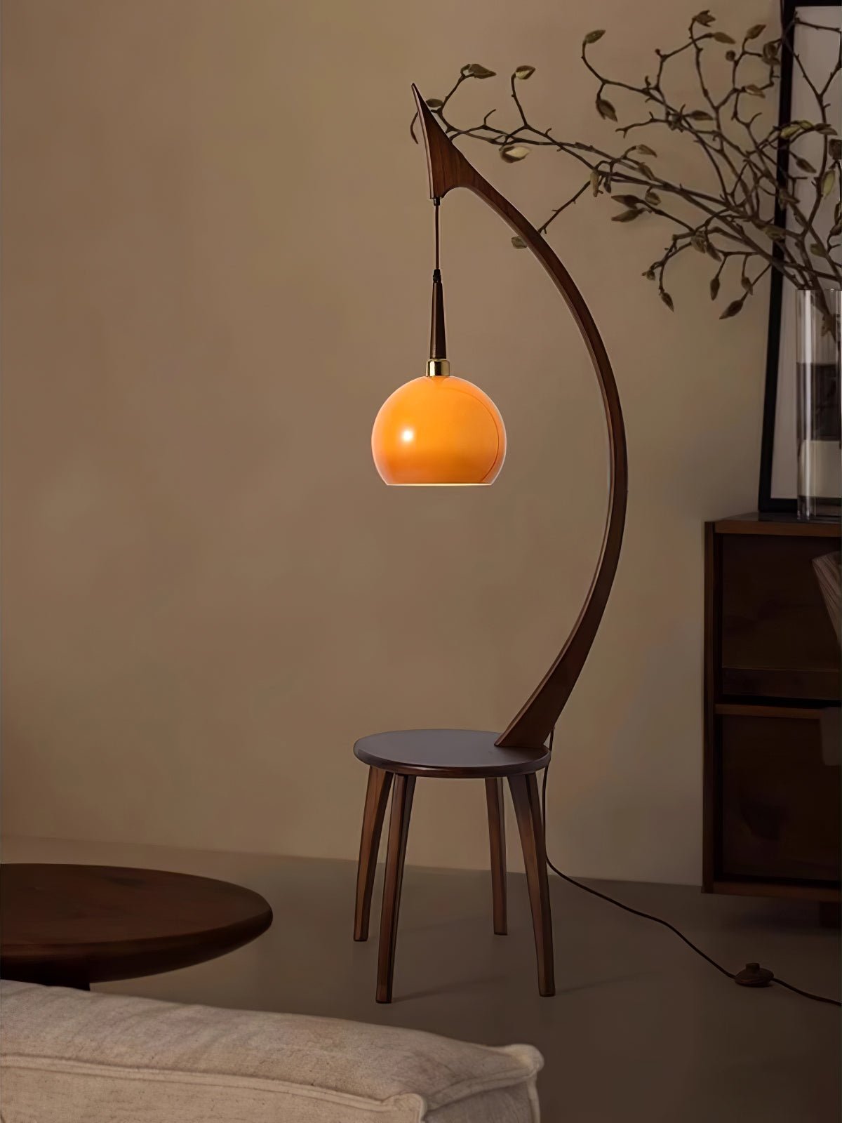 Arco Arc Curve Floor Lamp-Neutral Decor
