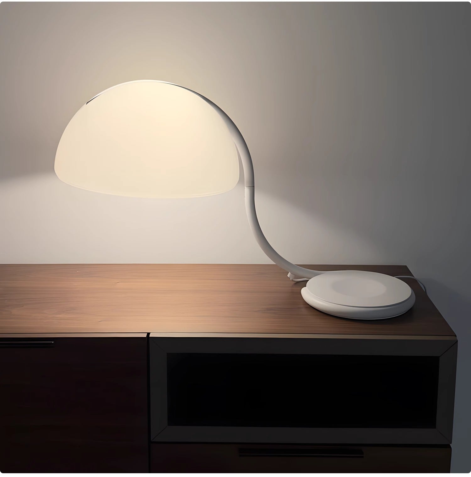 Arc Dome Table Lamp-Neutral Decor