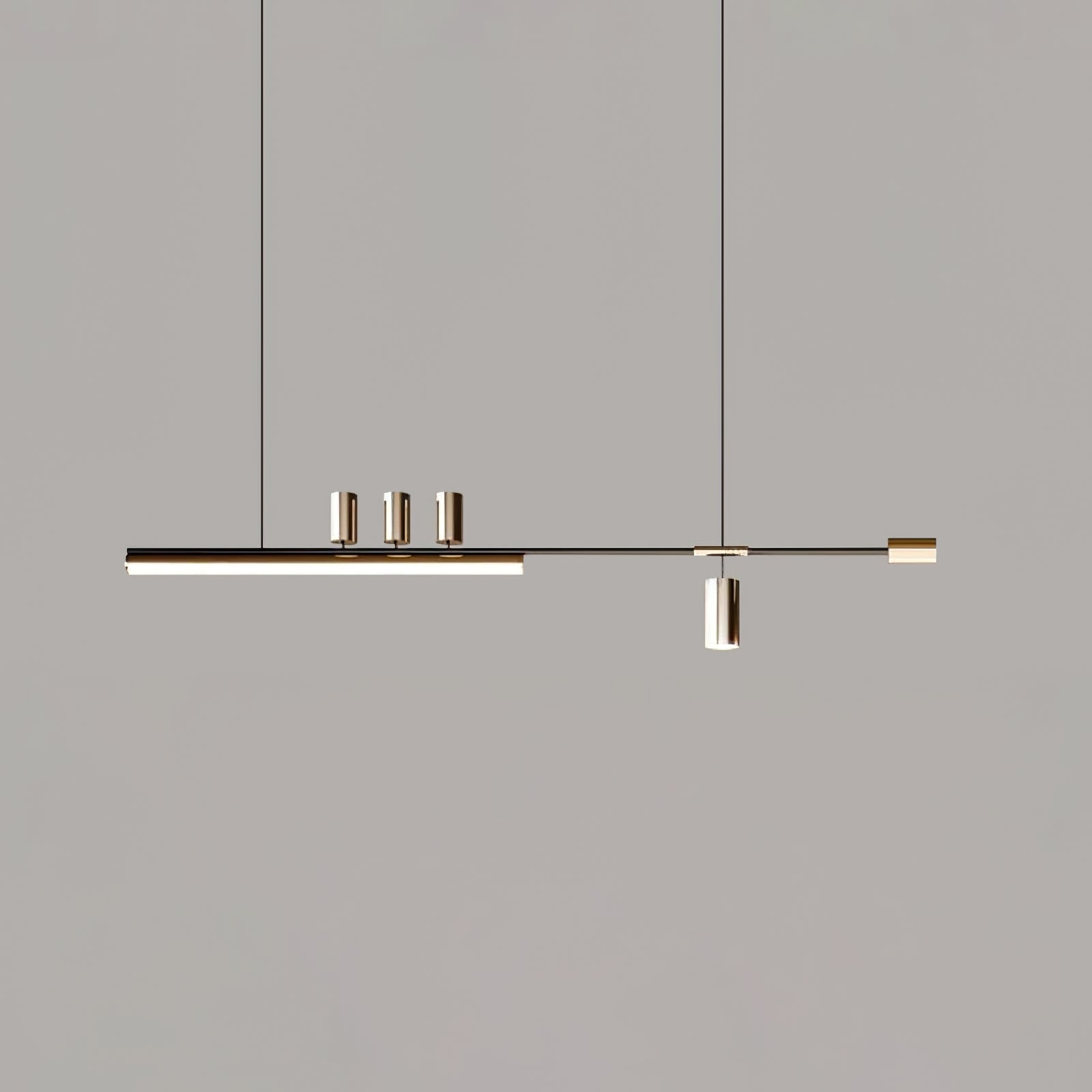 Della Linear Modern Pendant Light-Neutral Decor