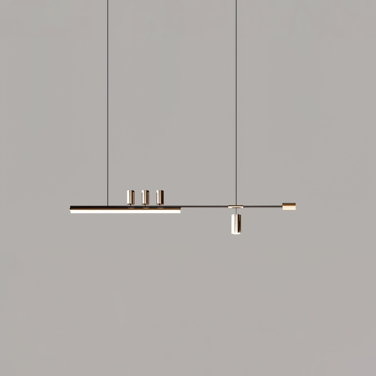 Della Linear Modern Pendant Light-Neutral Decor