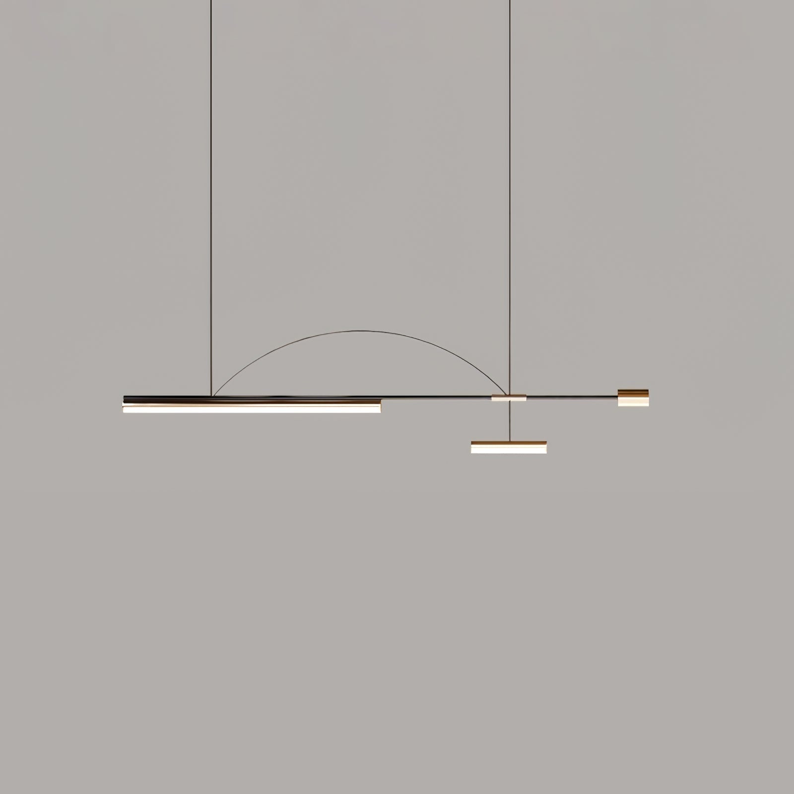 Della Linear Modern Pendant Light-Neutral Decor