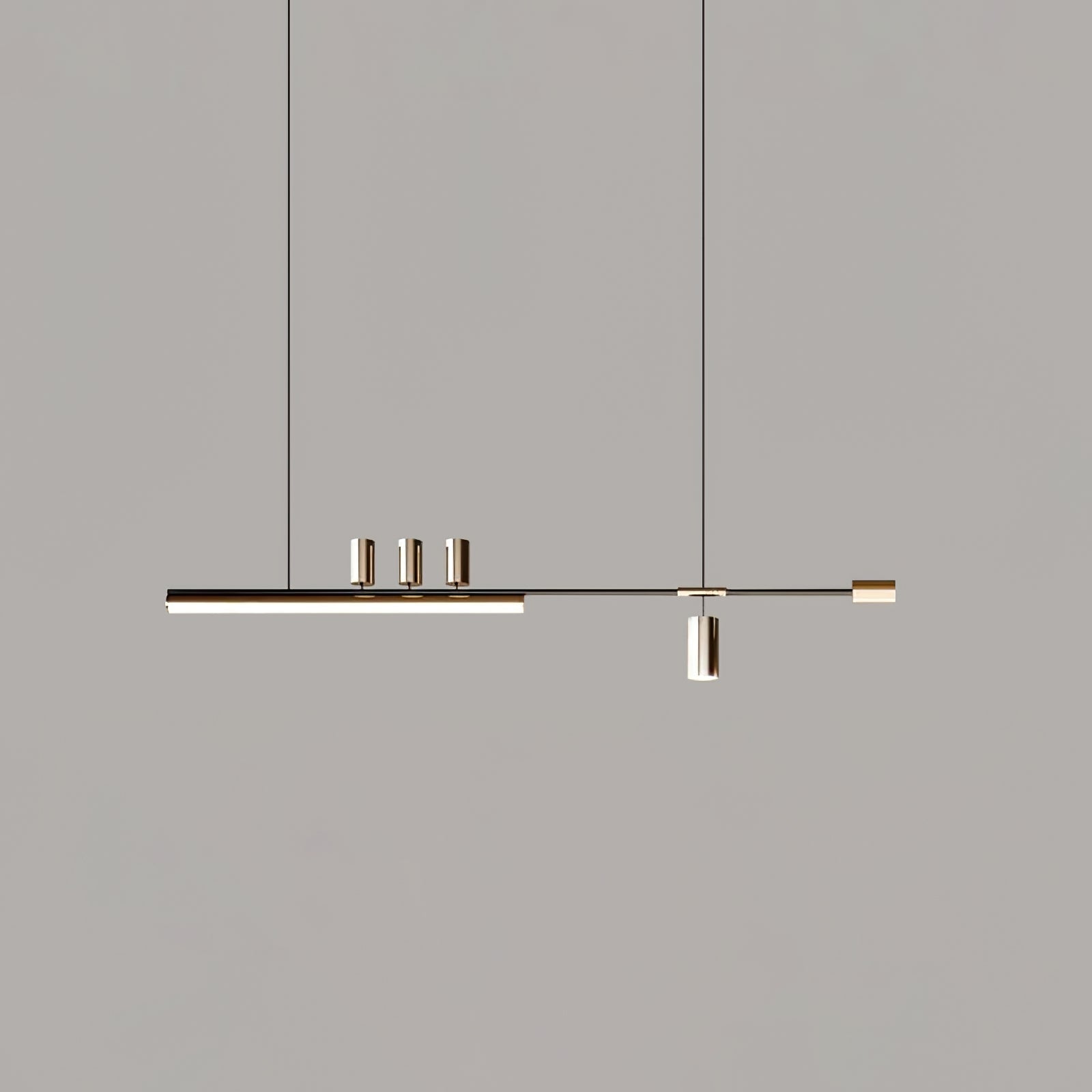 Della Linear Modern Pendant Light-Neutral Decor
