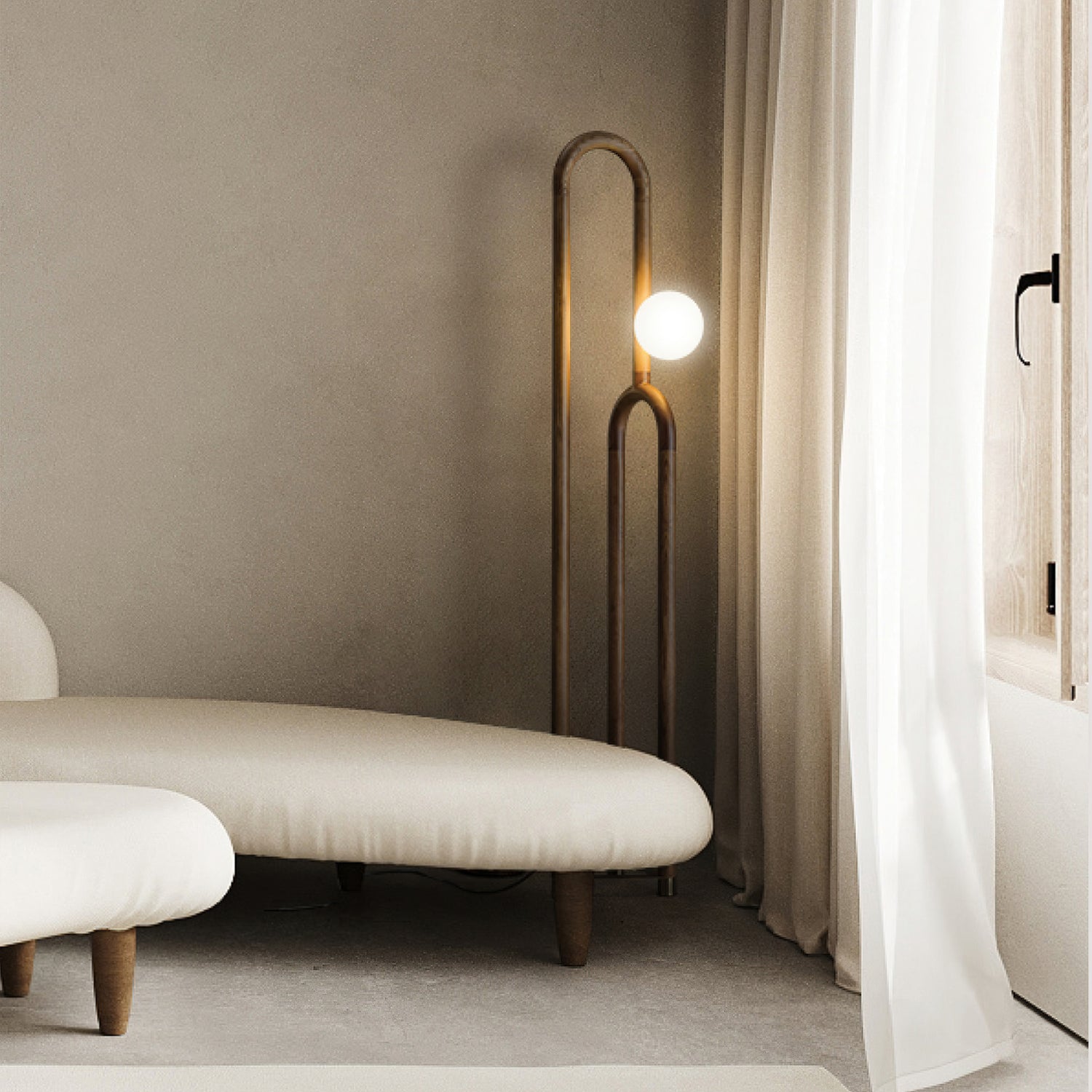 Veraear Art Deco Floor Lamp-Neutral Decor