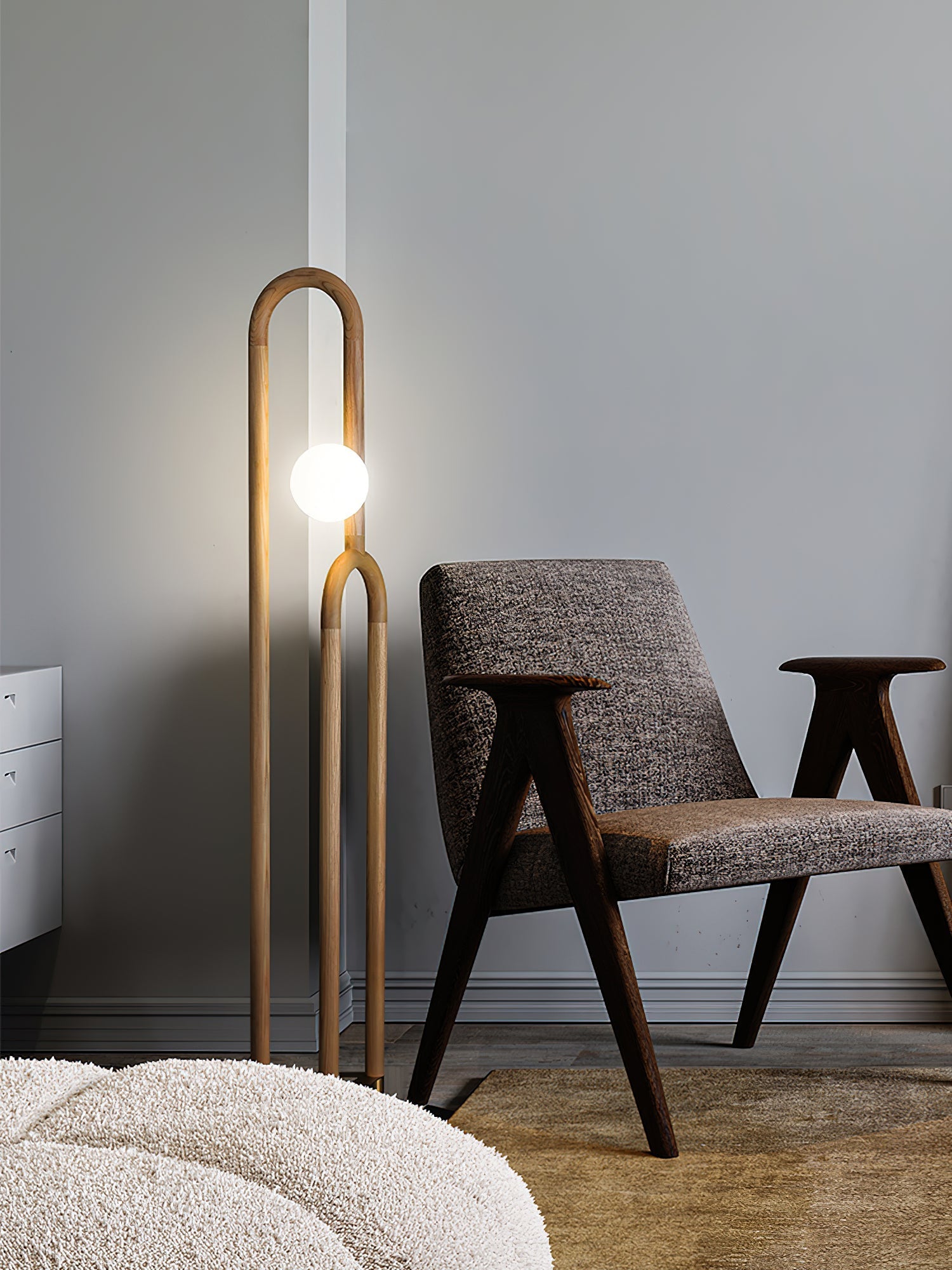 Veraear Art Deco Floor Lamp-Neutral Decor