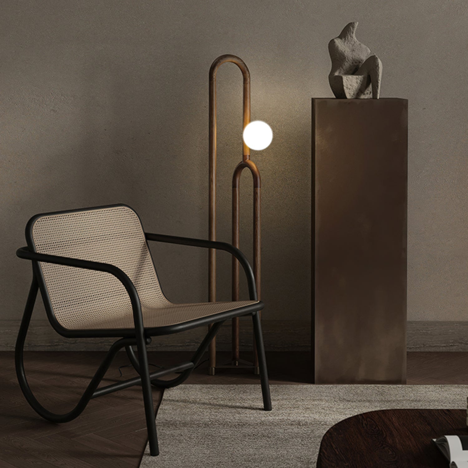 Veraear Art Deco Floor Lamp-Neutral Decor
