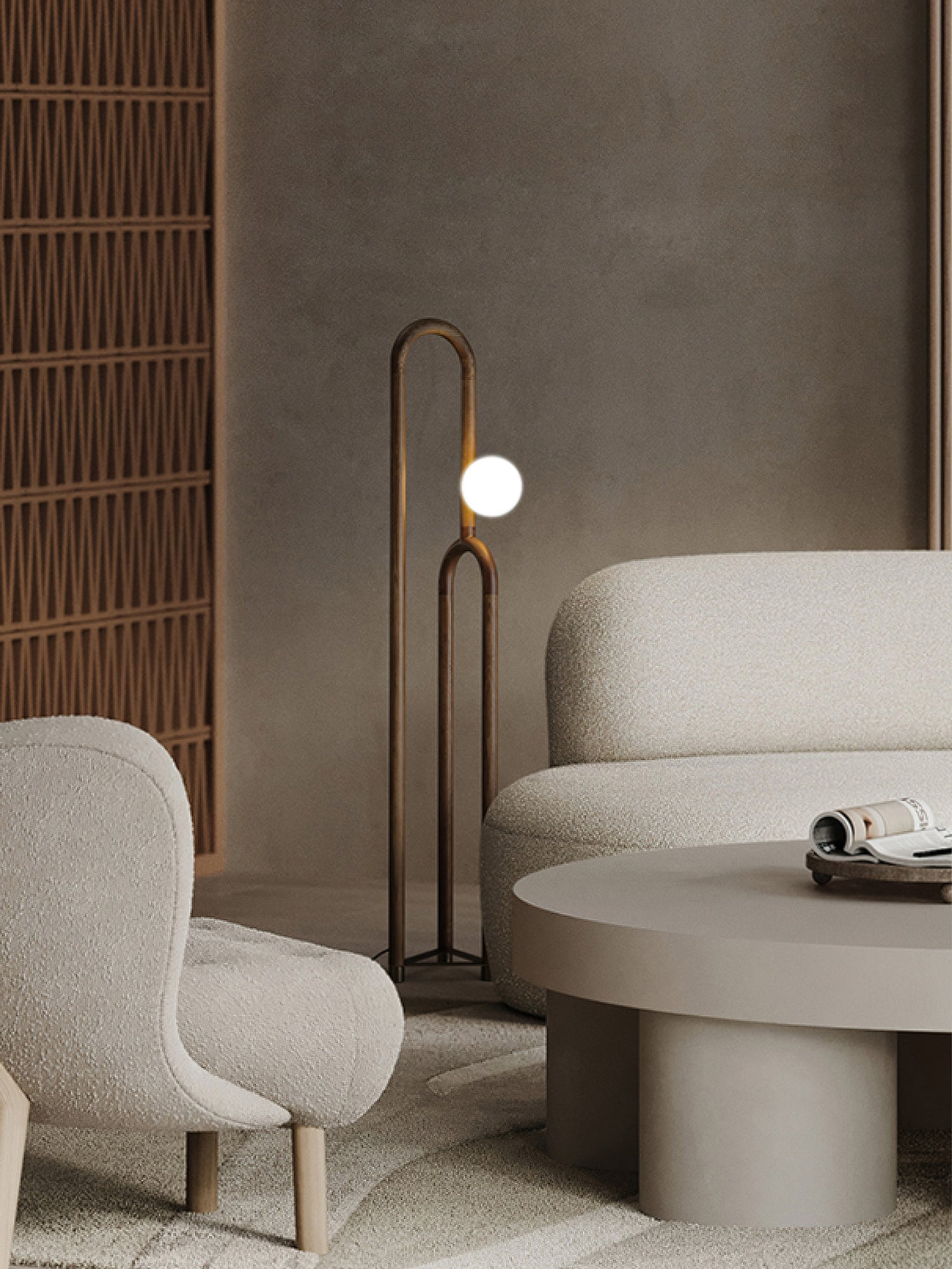 Veraear Art Deco Floor Lamp-Neutral Decor