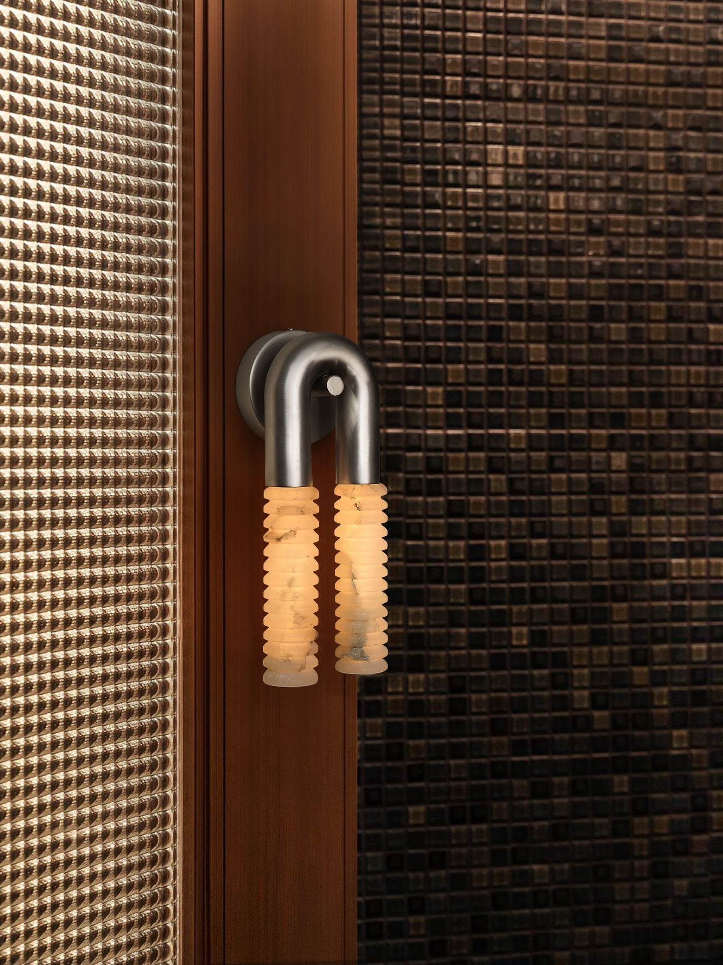 Talbe Alabaster Arc Ridge Modern Wall Lamp-Neutral Decor
