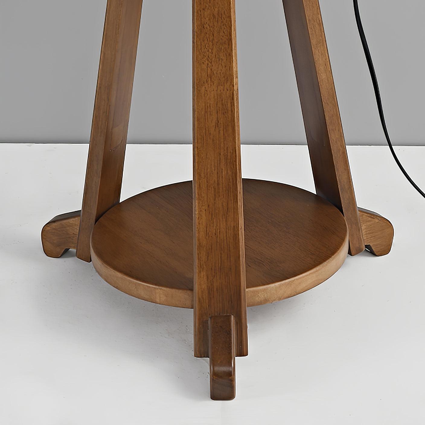 Vazoril Multifunctional Wood Fabric Floor Lamp-Neutral Decor