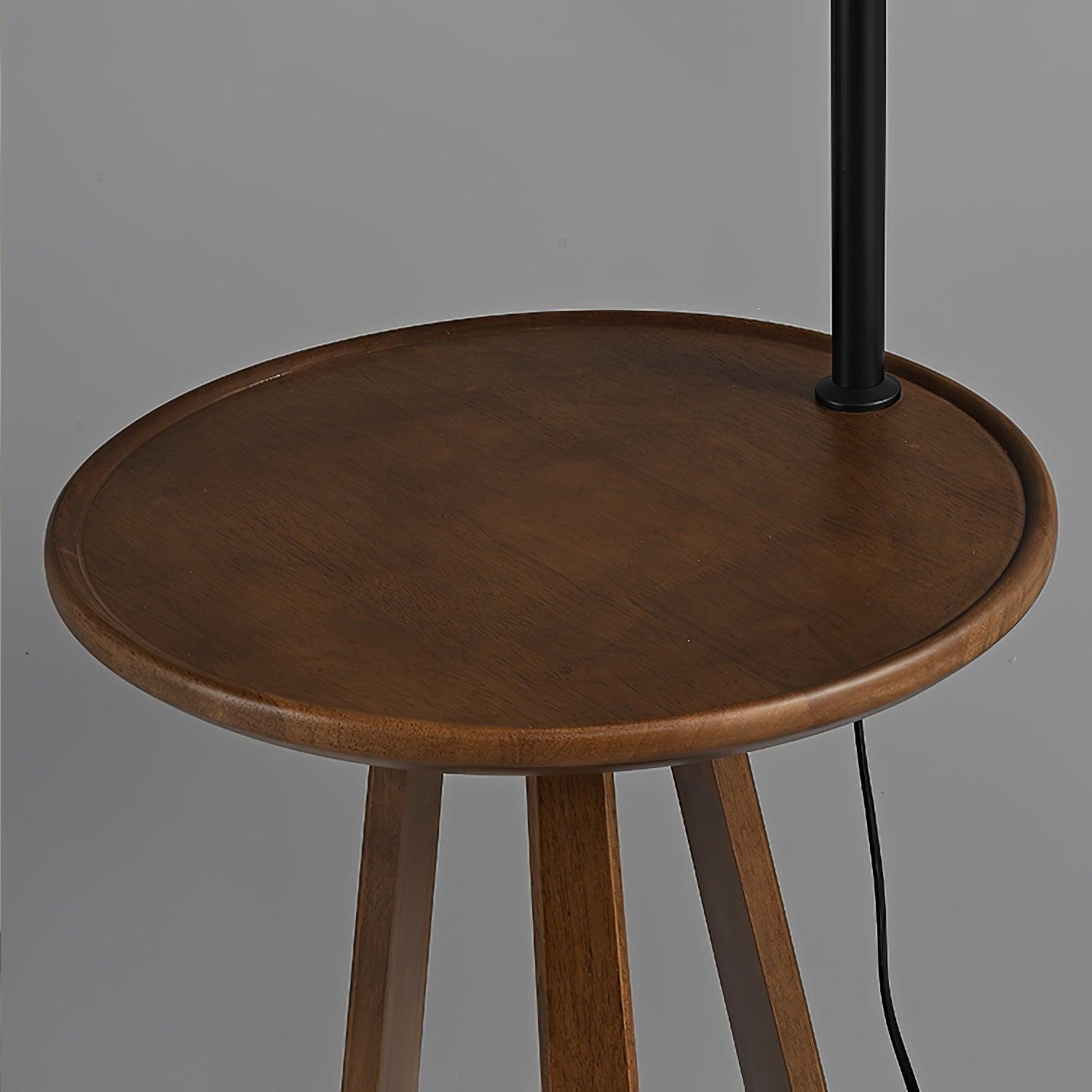 Vazoril Multifunctional Wood Fabric Floor Lamp-Neutral Decor