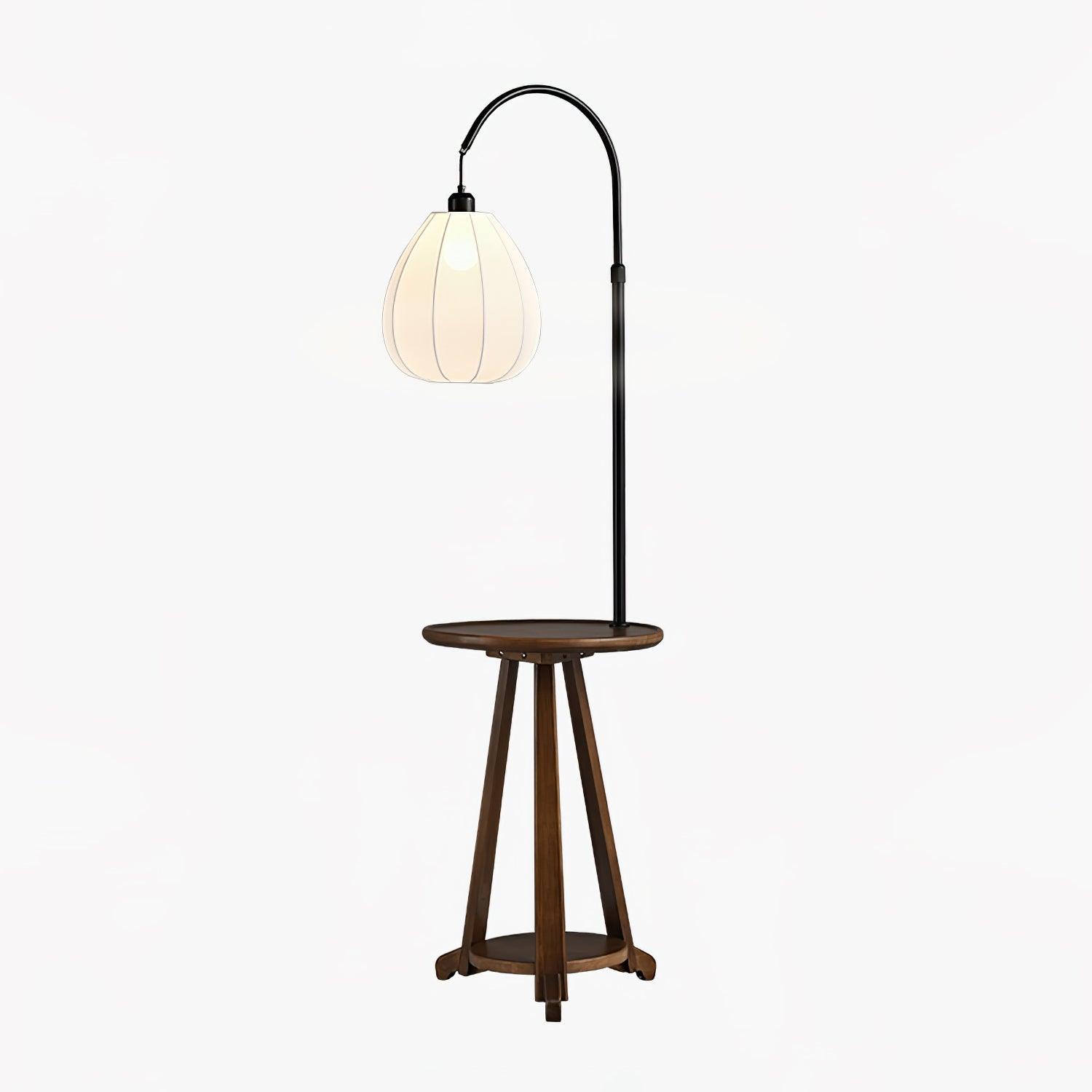 Vazoril Multifunctional Wood Fabric Floor Lamp-Neutral Decor
