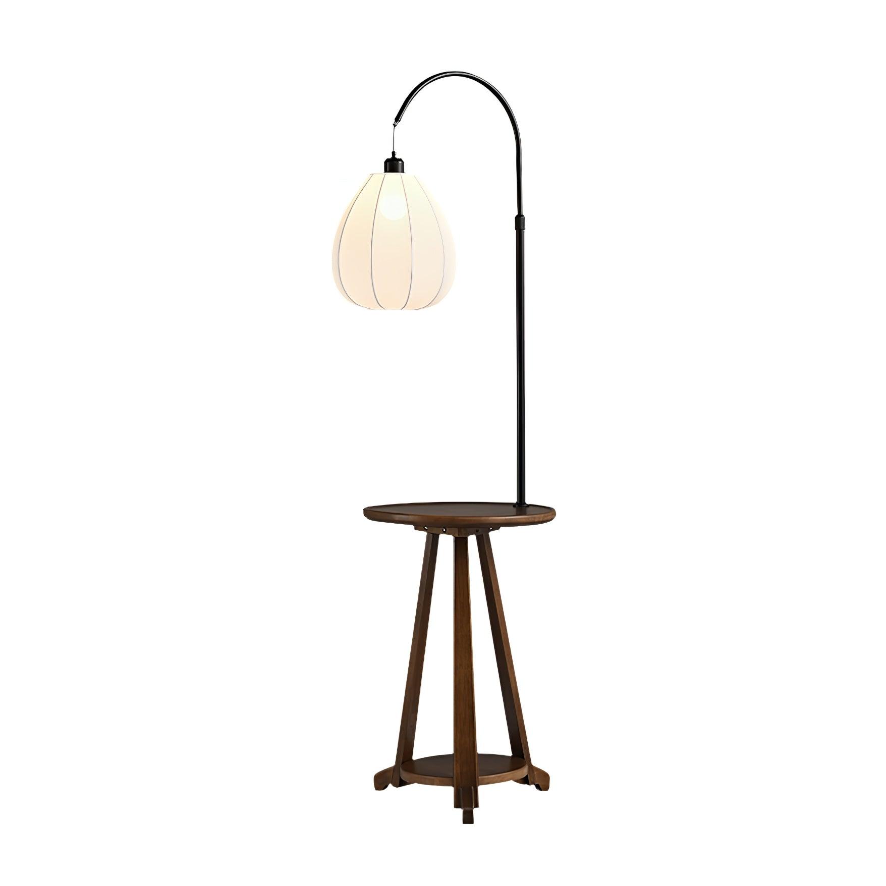 Vazoril Multifunctional Wood Fabric Floor Lamp-Neutral Decor