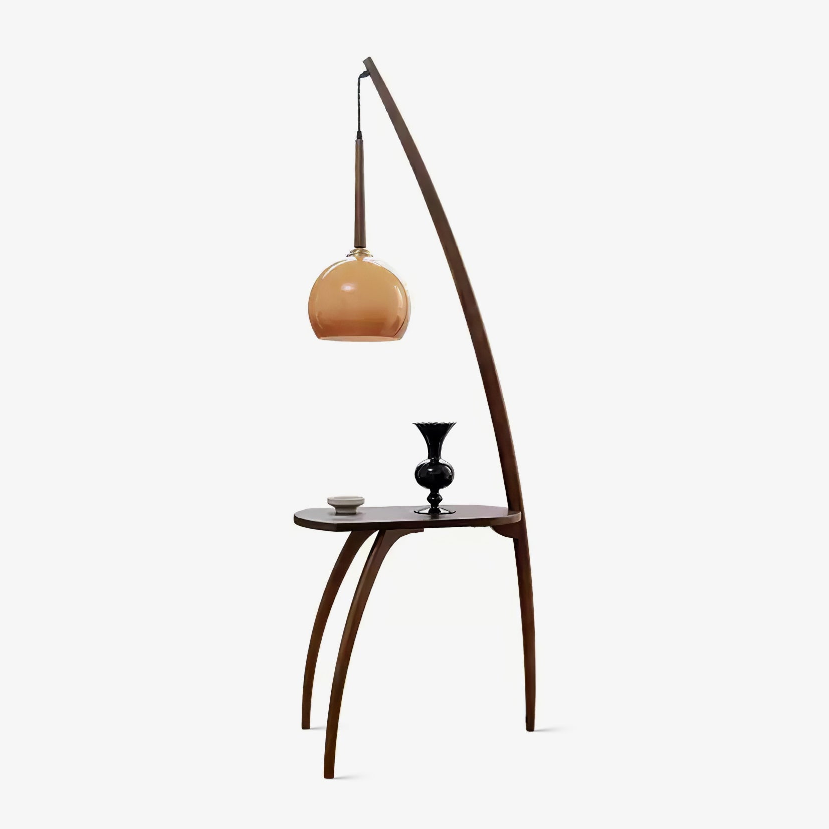 Arcada Arc Sphere Floor Lamp-Neutral Decor