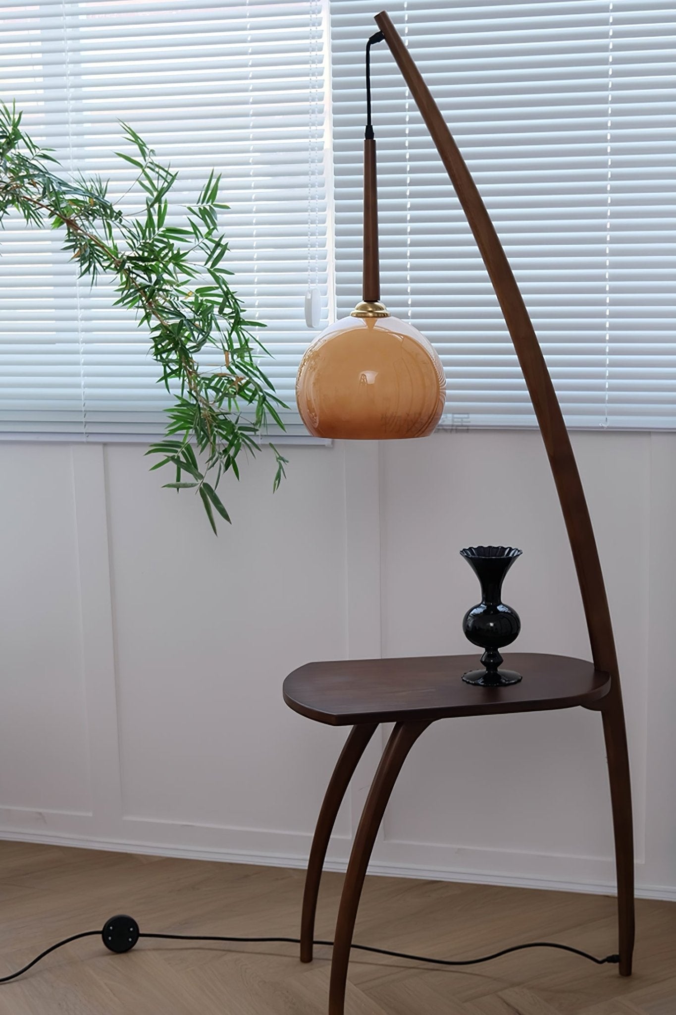 Arcada Arc Sphere Floor Lamp-Neutral Decor
