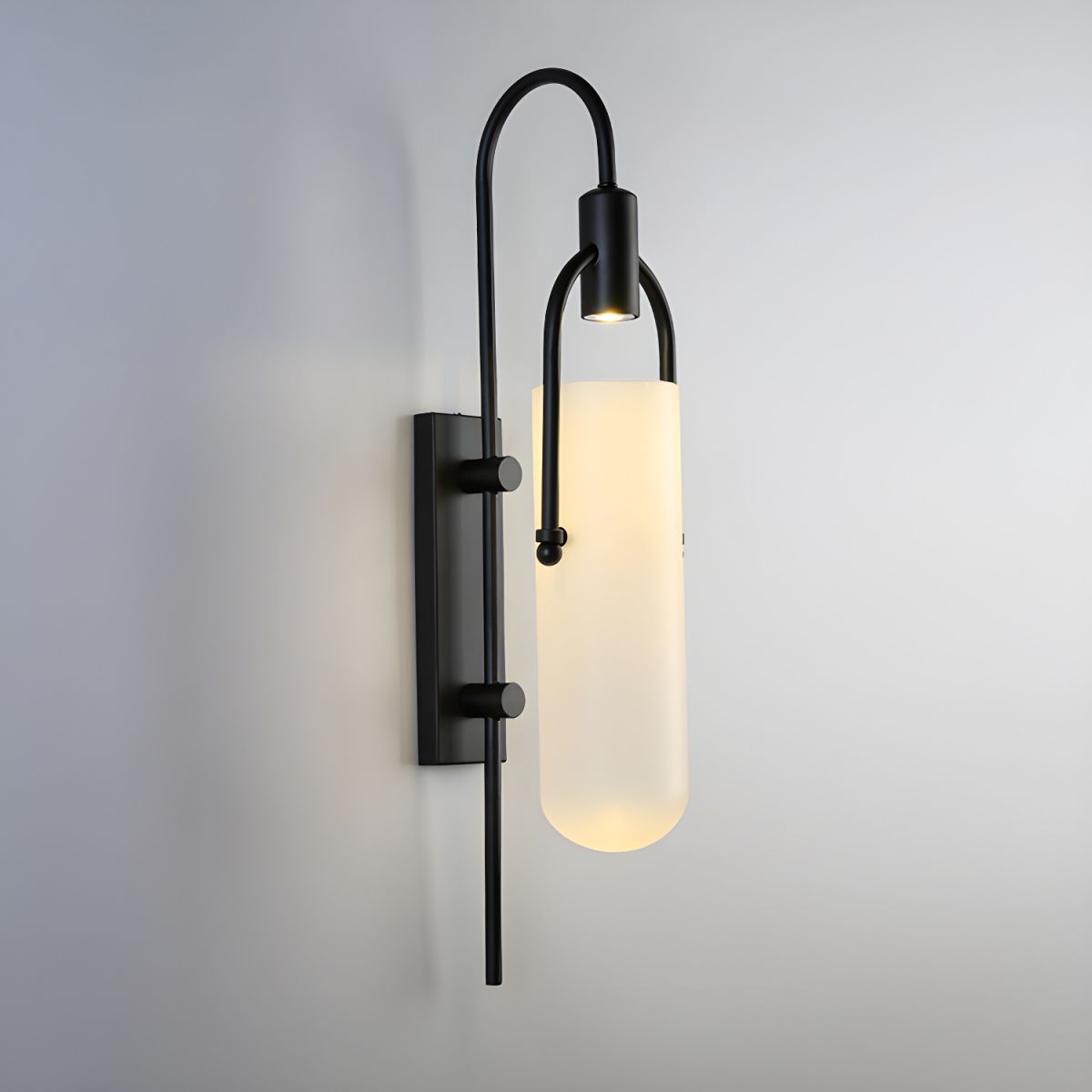 Lustra Wall Lamp Arc Glass Modern-Neutral Decor
