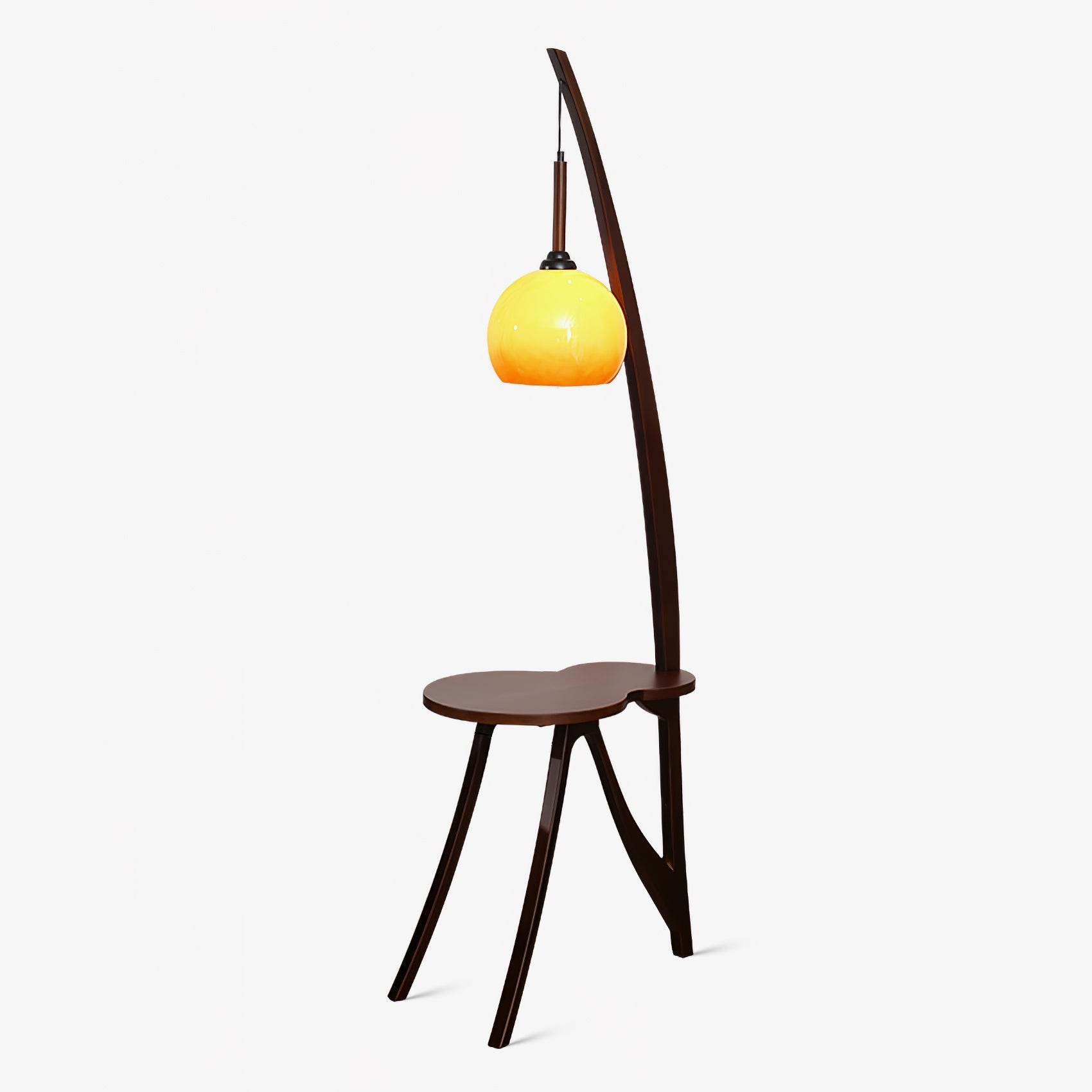 Natura Wood Hanging Floor Lamp-Neutral Decor