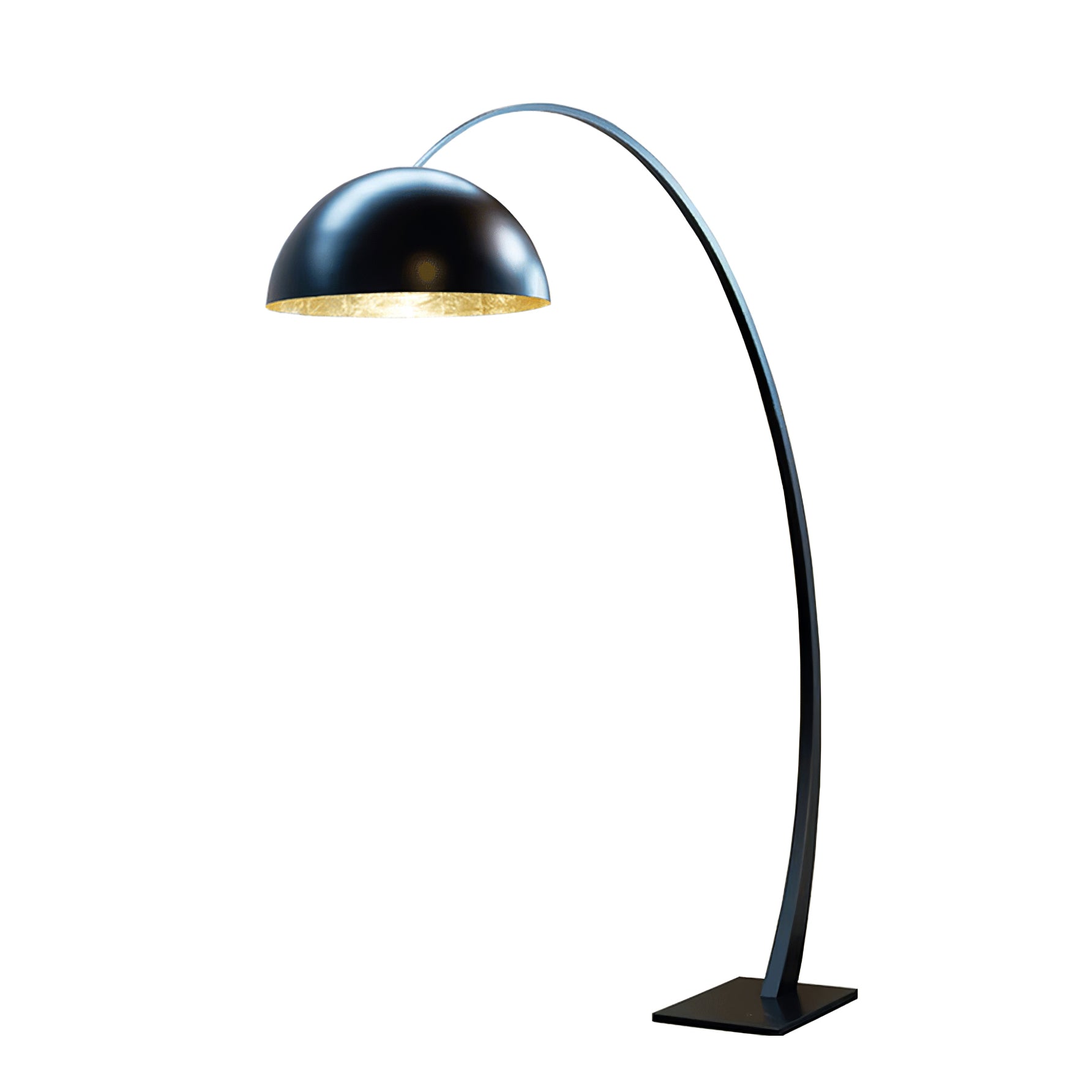 Cutalus Curved Black Arc Floor Lamp-Neutral Decor