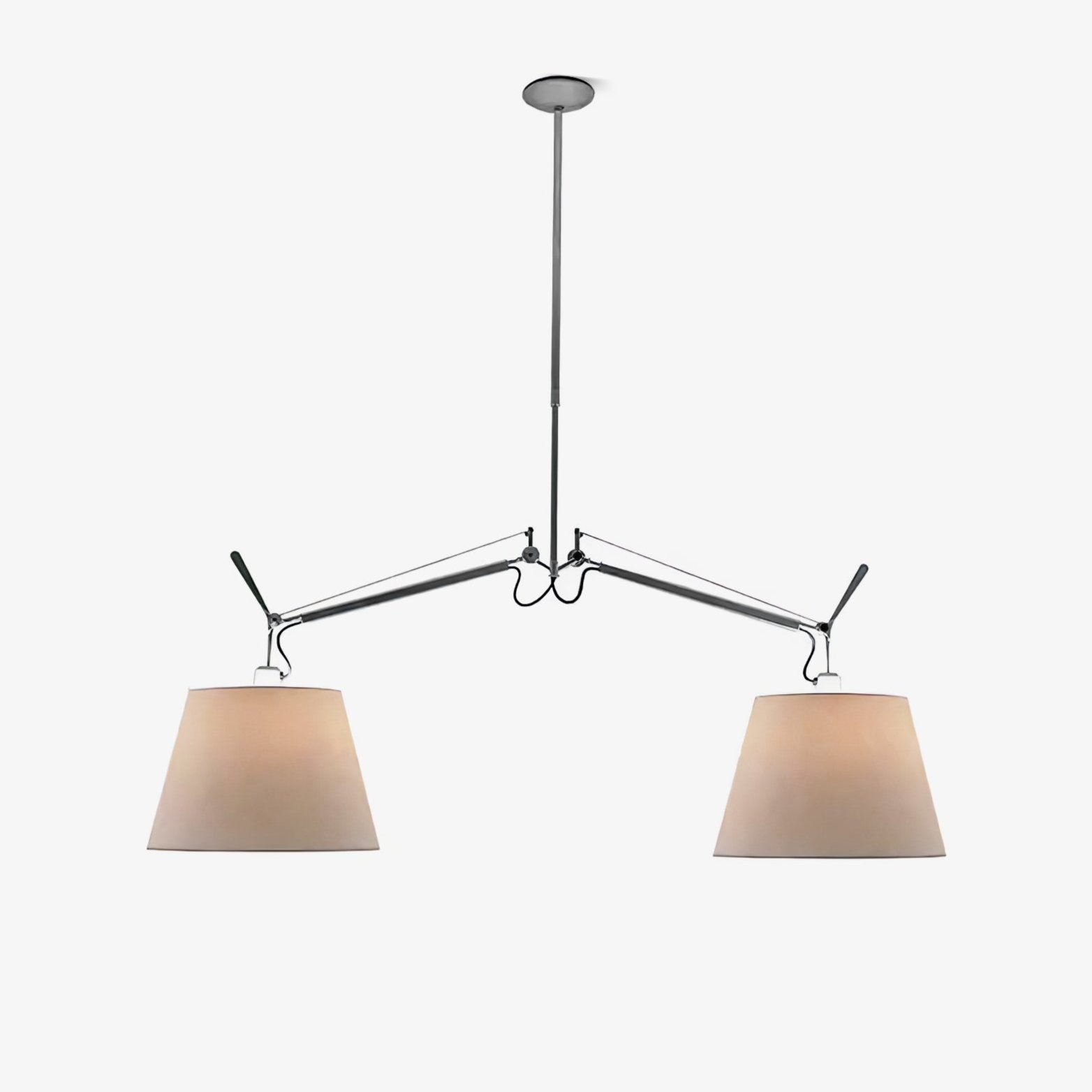 Evmirion Premium Elegance Shade Fabric Pendant Lamp-Neutral Decor