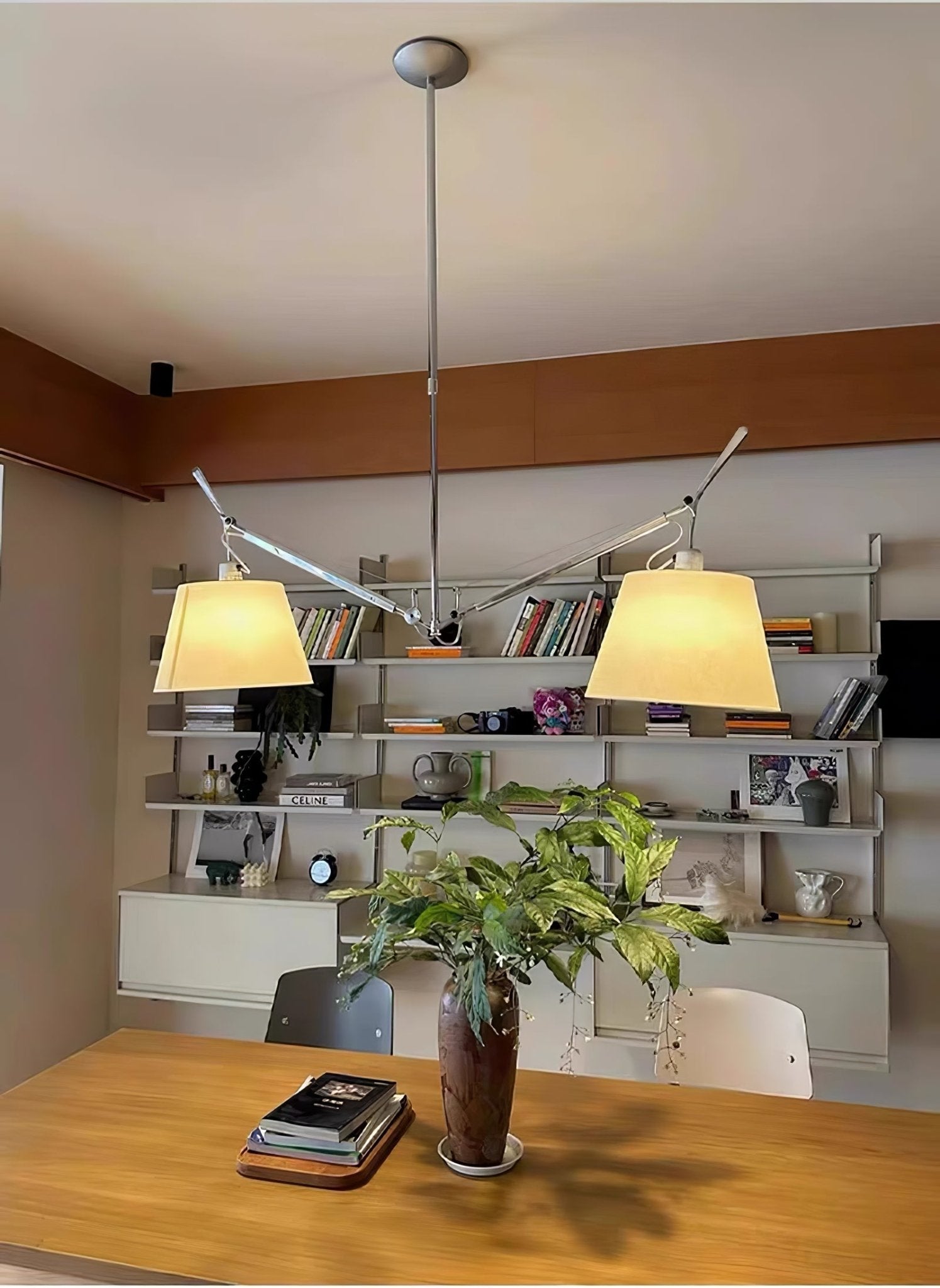 Evmirion Premium Elegance Shade Fabric Pendant Lamp-Neutral Decor