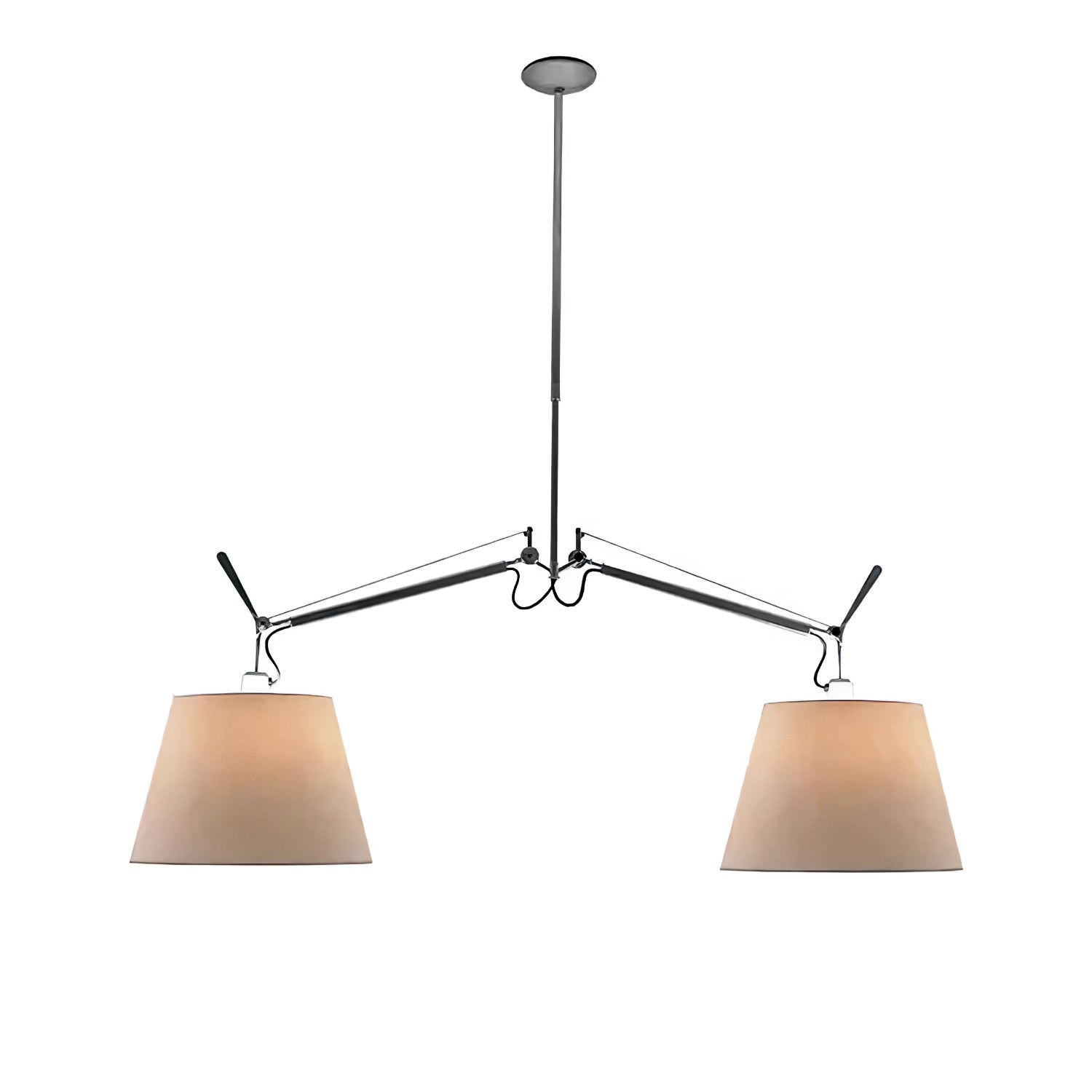 Evmirion Premium Elegance Shade Fabric Pendant Lamp-Neutral Decor