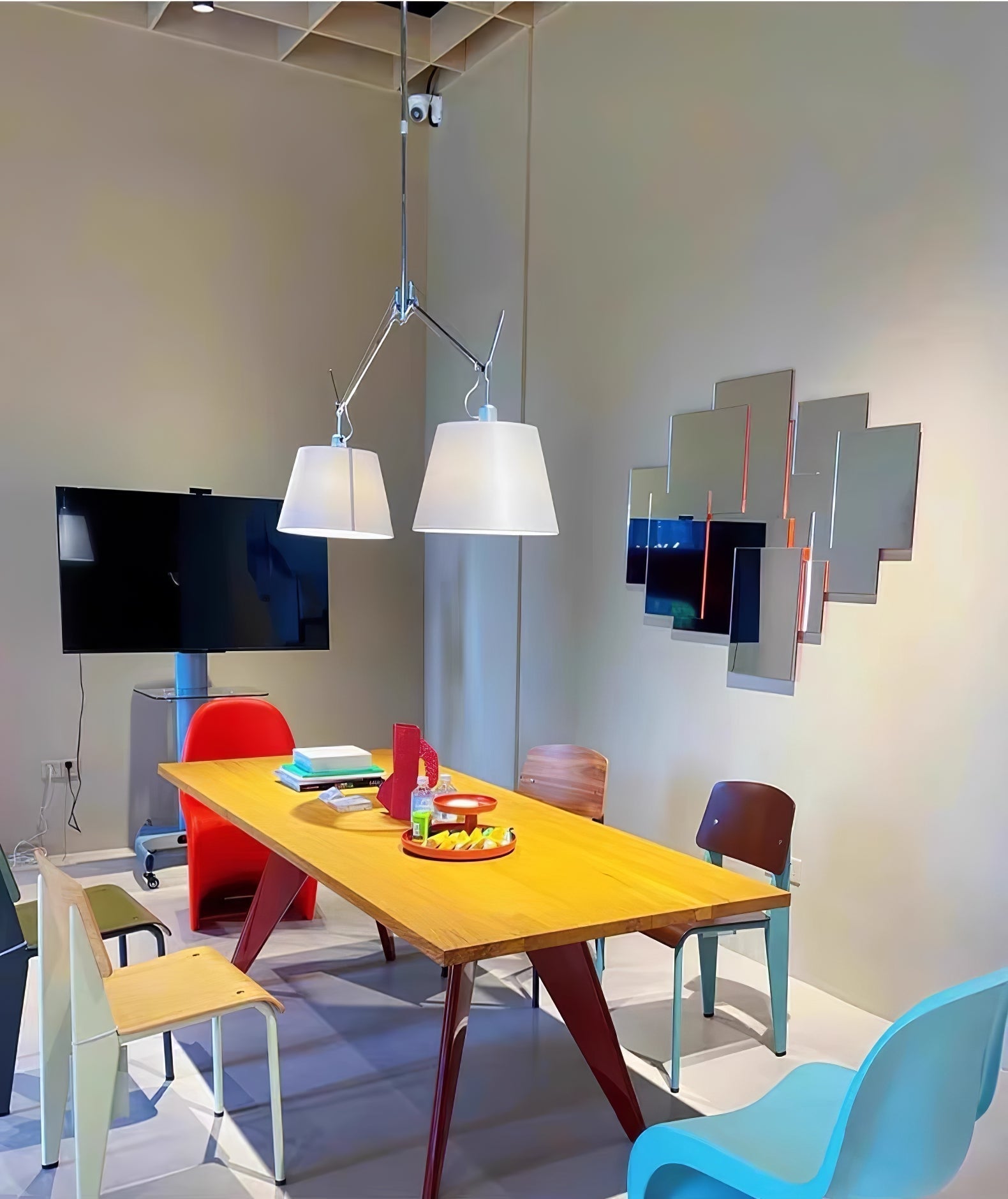 Evmirion Premium Elegance Shade Fabric Pendant Lamp-Neutral Decor