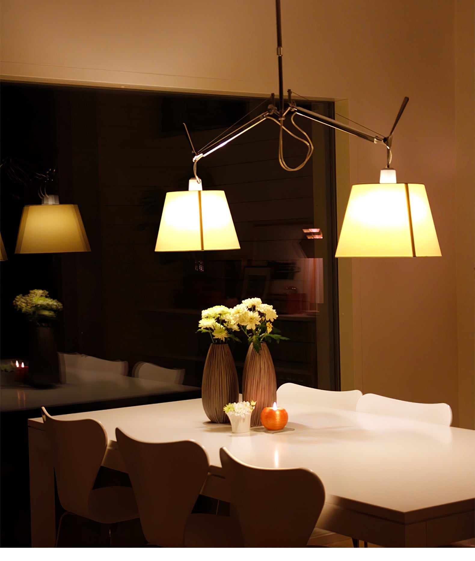 Evmirion Premium Elegance Shade Fabric Pendant Lamp-Neutral Decor