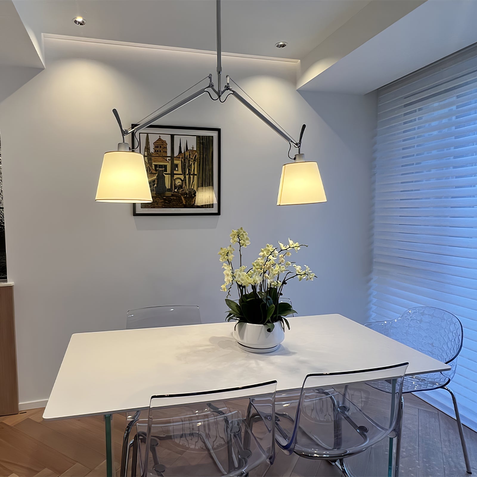 Evmirion Premium Elegance Shade Fabric Pendant Lamp-Neutral Decor