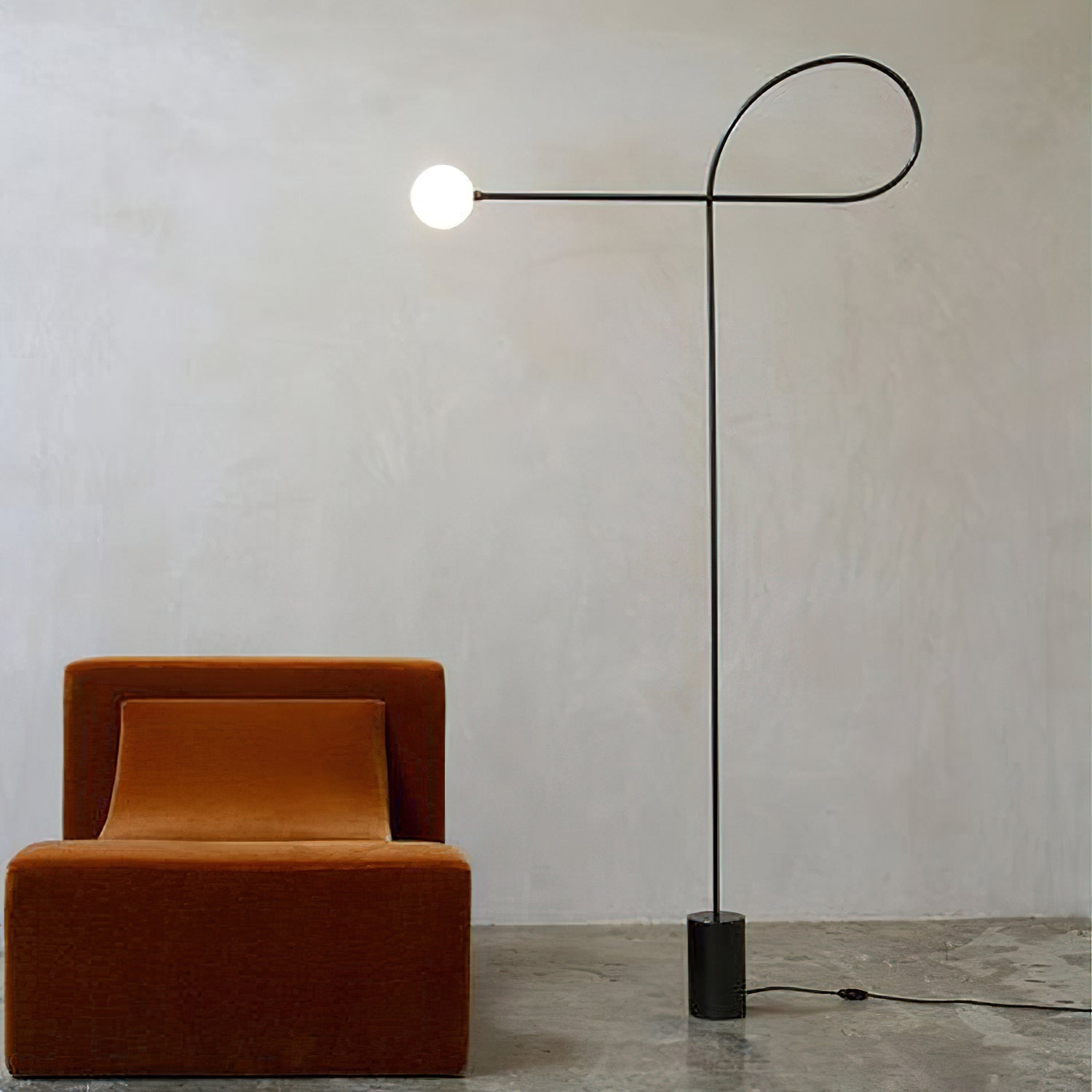 Zanoril Sculptural Floor Lamp-Neutral Decor