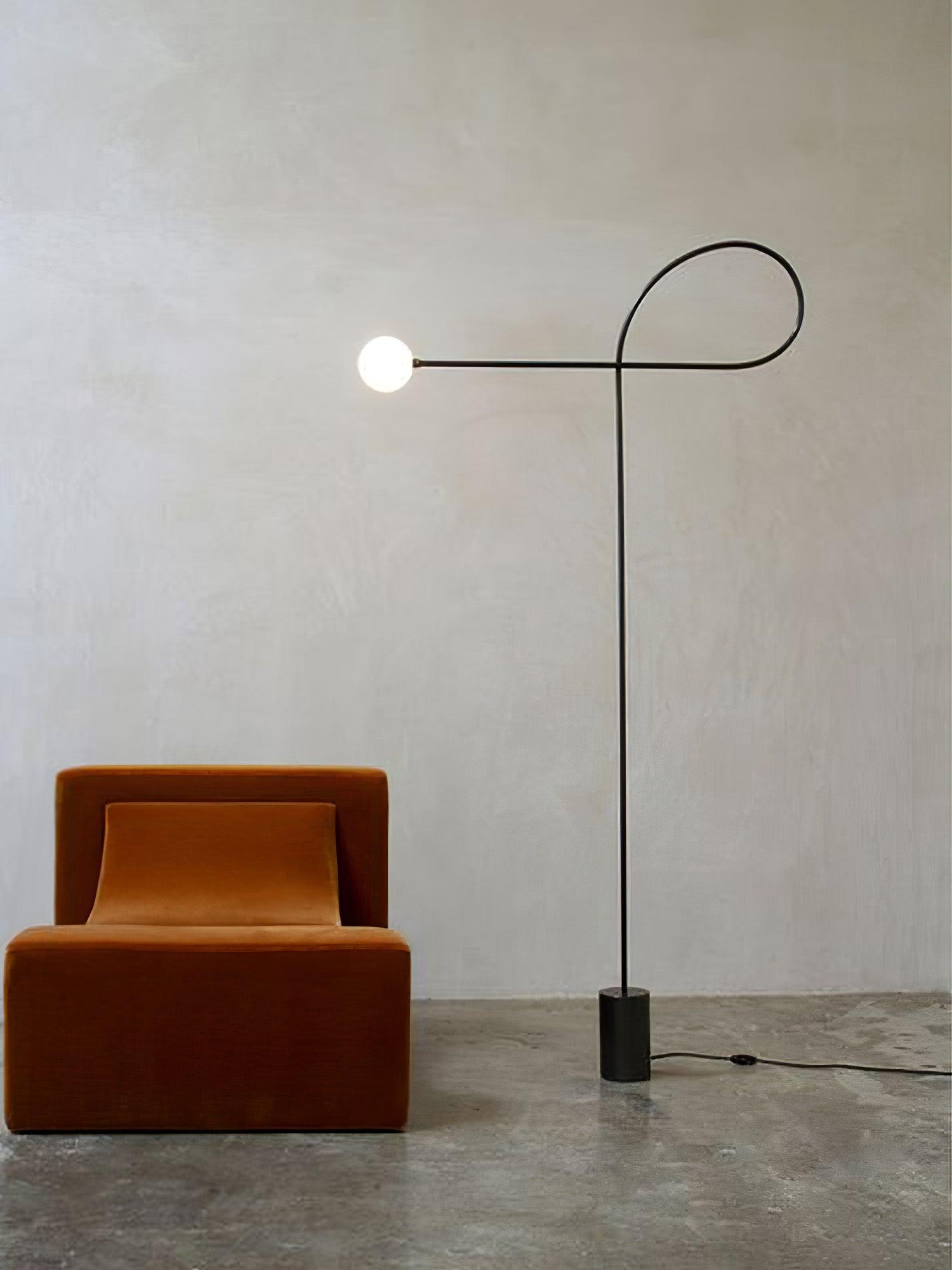 Zanoril Sculptural Floor Lamp-Neutral Decor