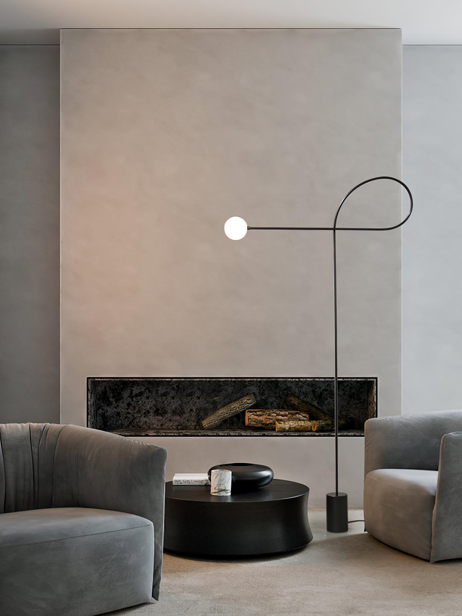 Zanoril Sculptural Floor Lamp-Neutral Decor
