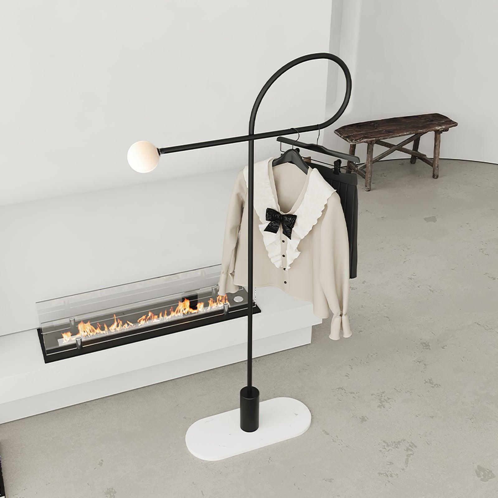 Zanoril Sculptural Floor Lamp-Neutral Decor