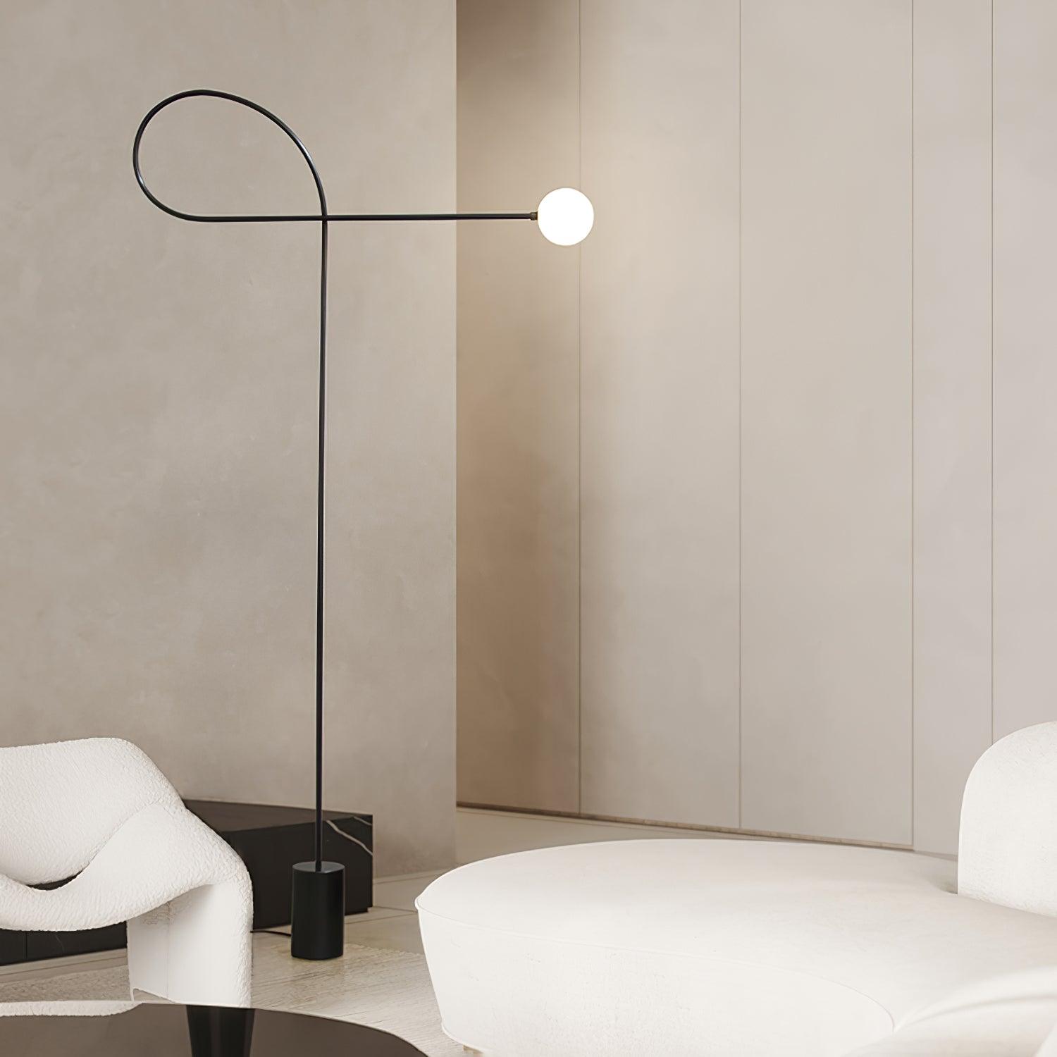 Zanoril Sculptural Floor Lamp-Neutral Decor