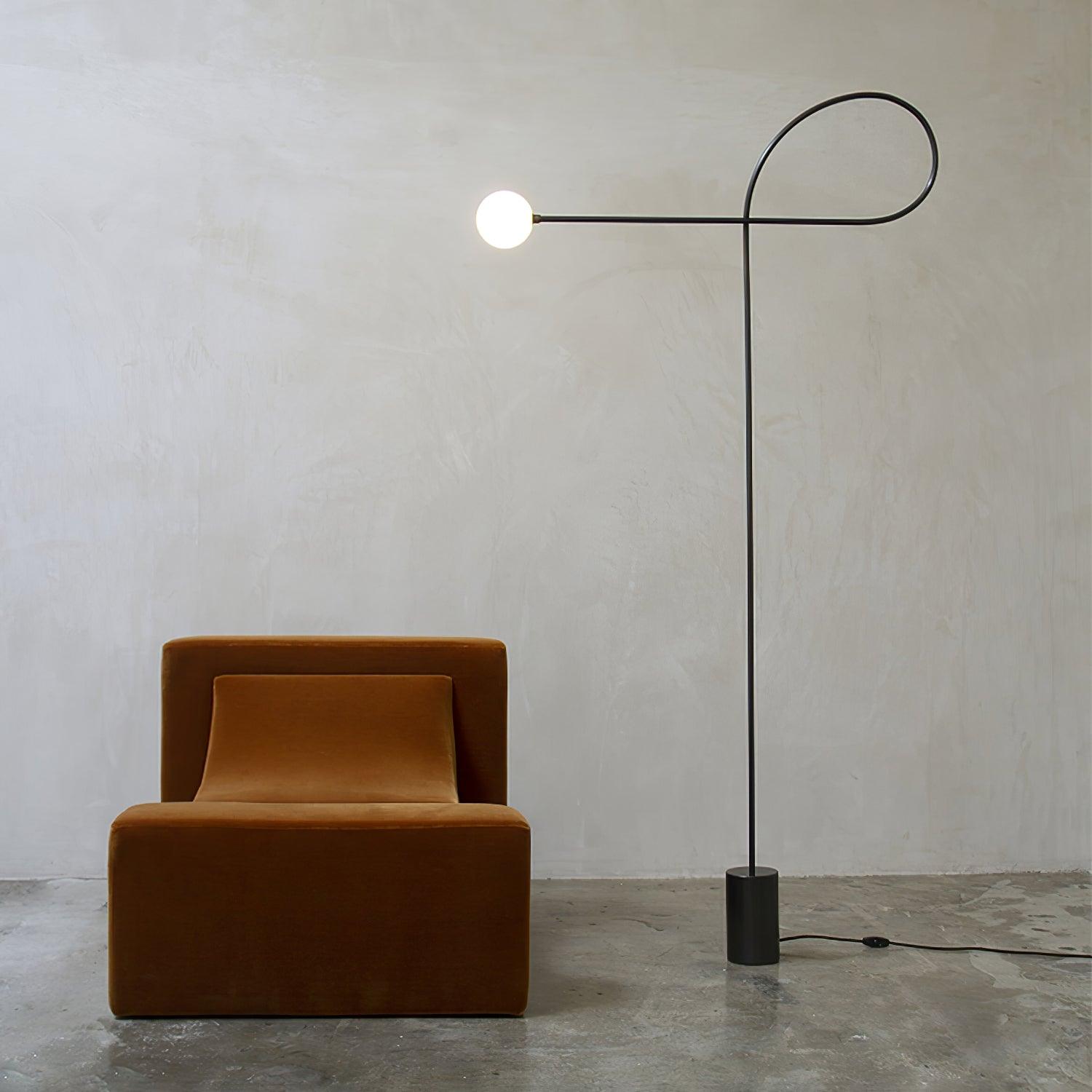 Zanoril Sculptural Floor Lamp-Neutral Decor