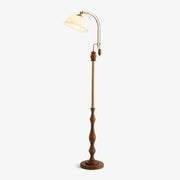 Darisel Wood Vintage Floor Lamp-Neutral Decor