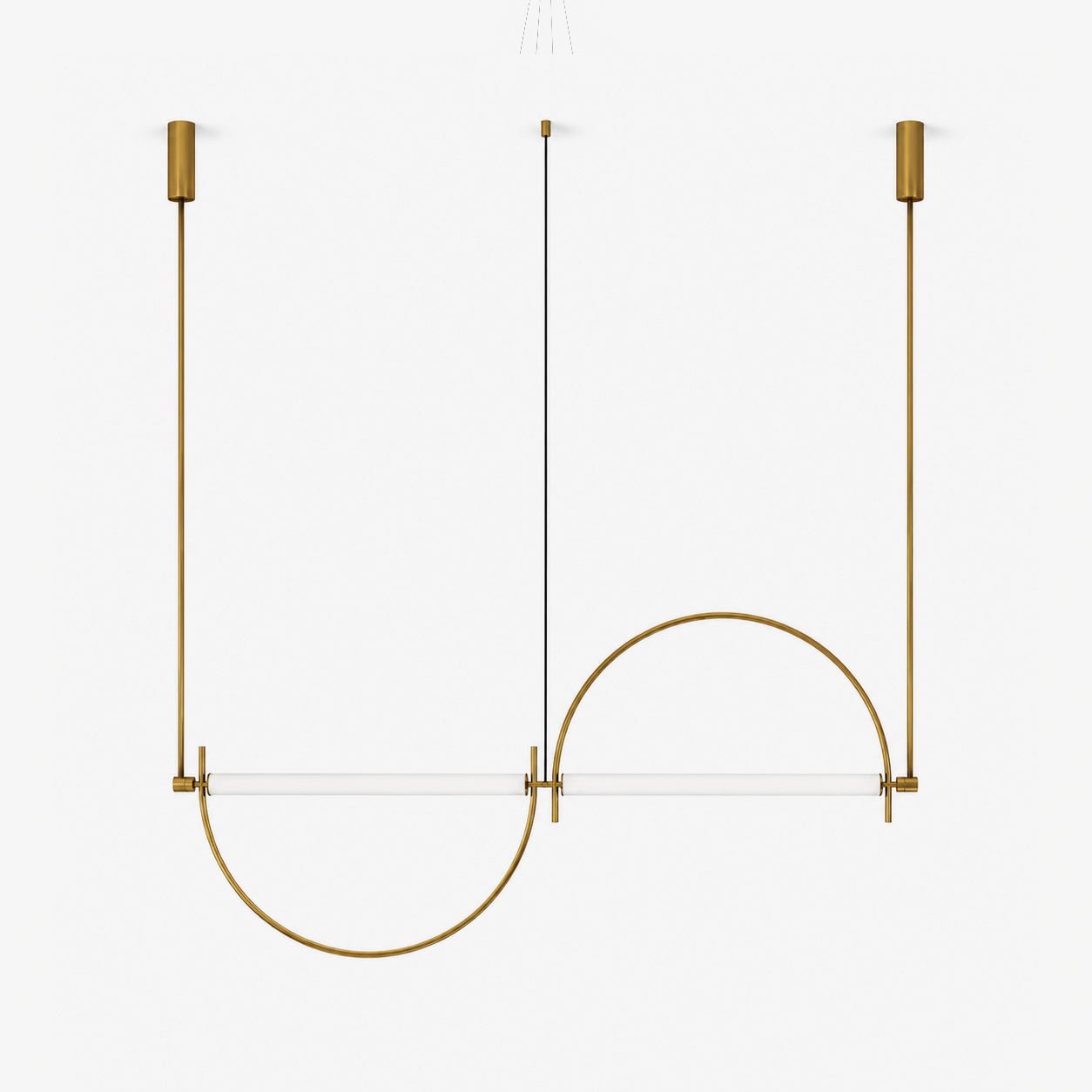 Arched Linear Led Chandelier-Neutral Decor