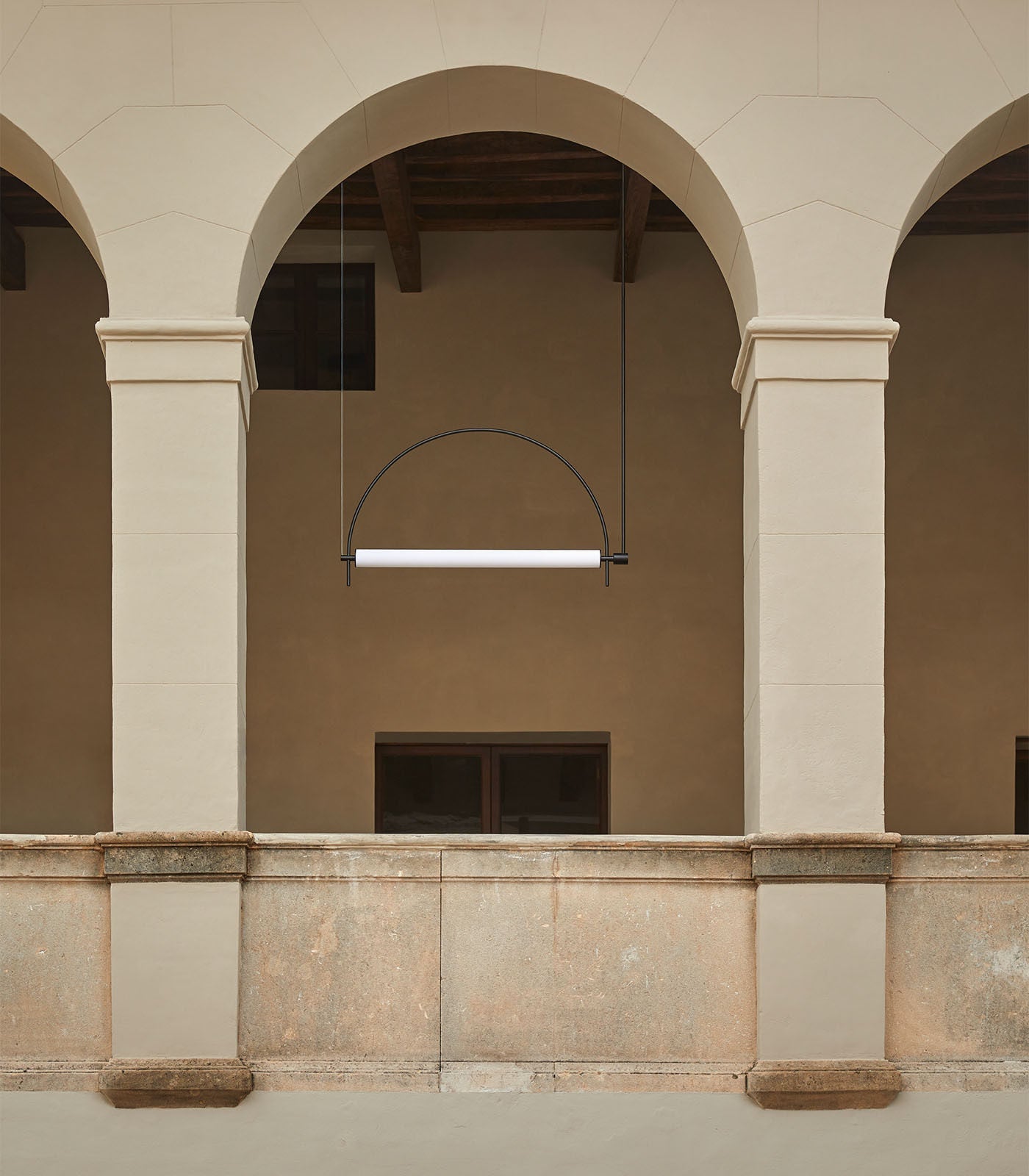 Arched Linear Led Chandelier-Neutral Decor