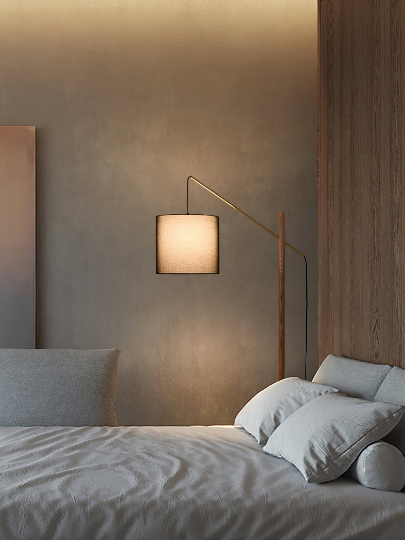 Nyvariol Minimalist Wood Floor Lamp-Neutral Decor