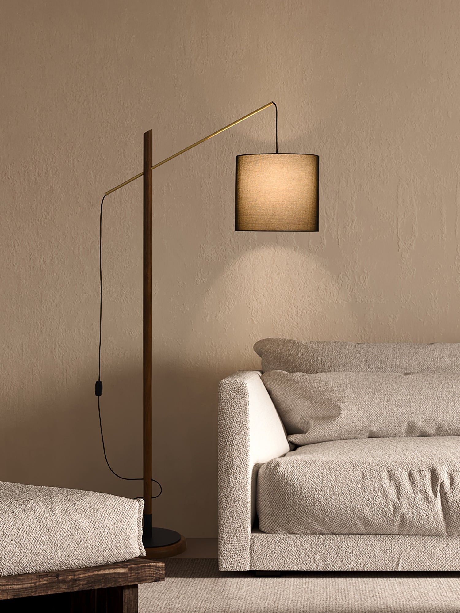 Nyvariol Minimalist Wood Floor Lamp-Neutral Decor