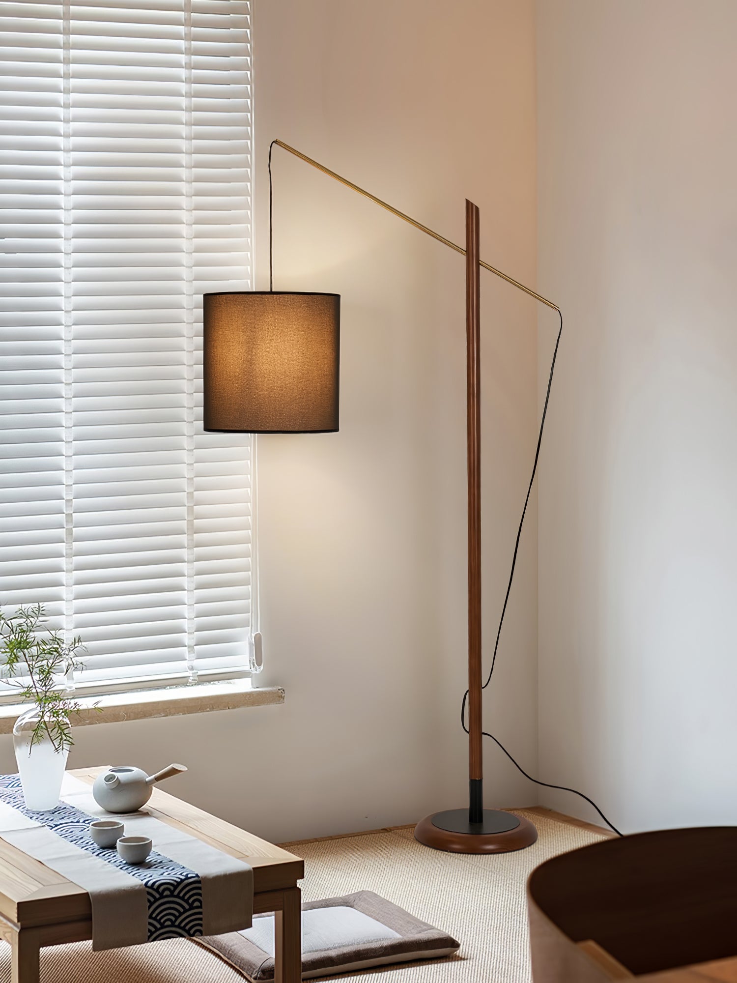 Nyvariol Minimalist Wood Floor Lamp-Neutral Decor