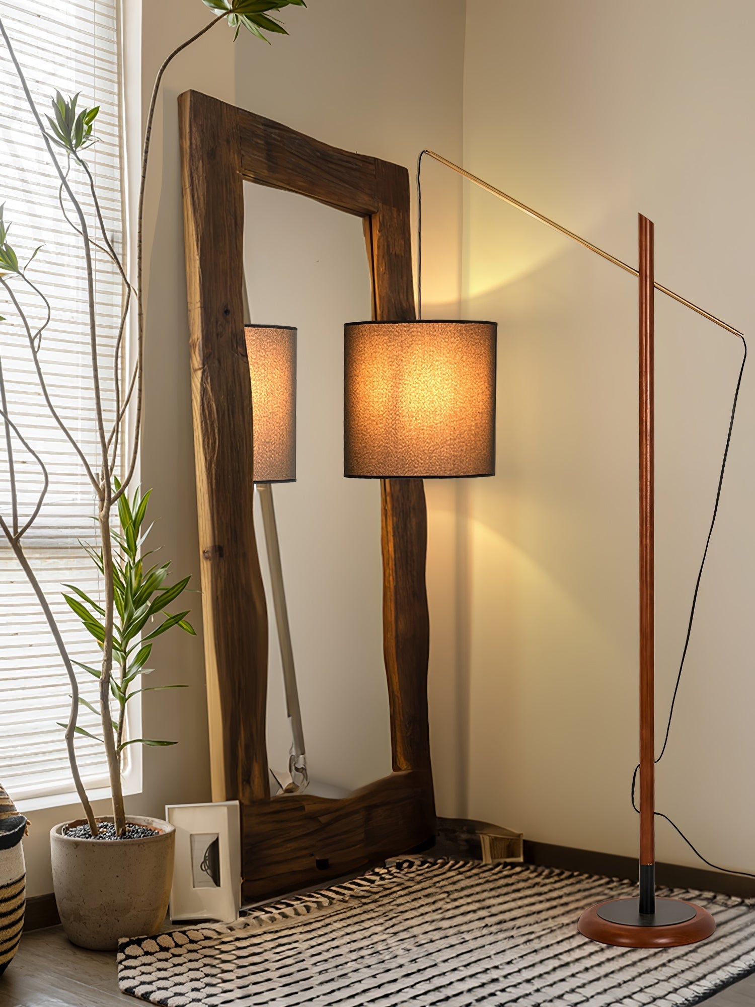 Nyvariol Minimalist Wood Floor Lamp-Neutral Decor