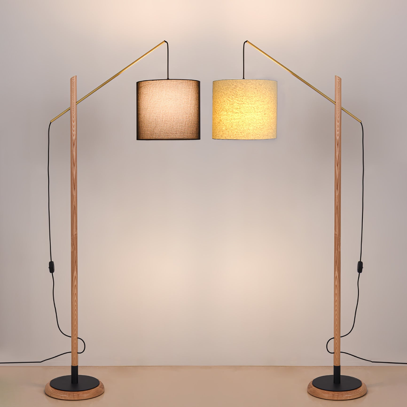 Nyvariol Minimalist Wood Floor Lamp-Neutral Decor