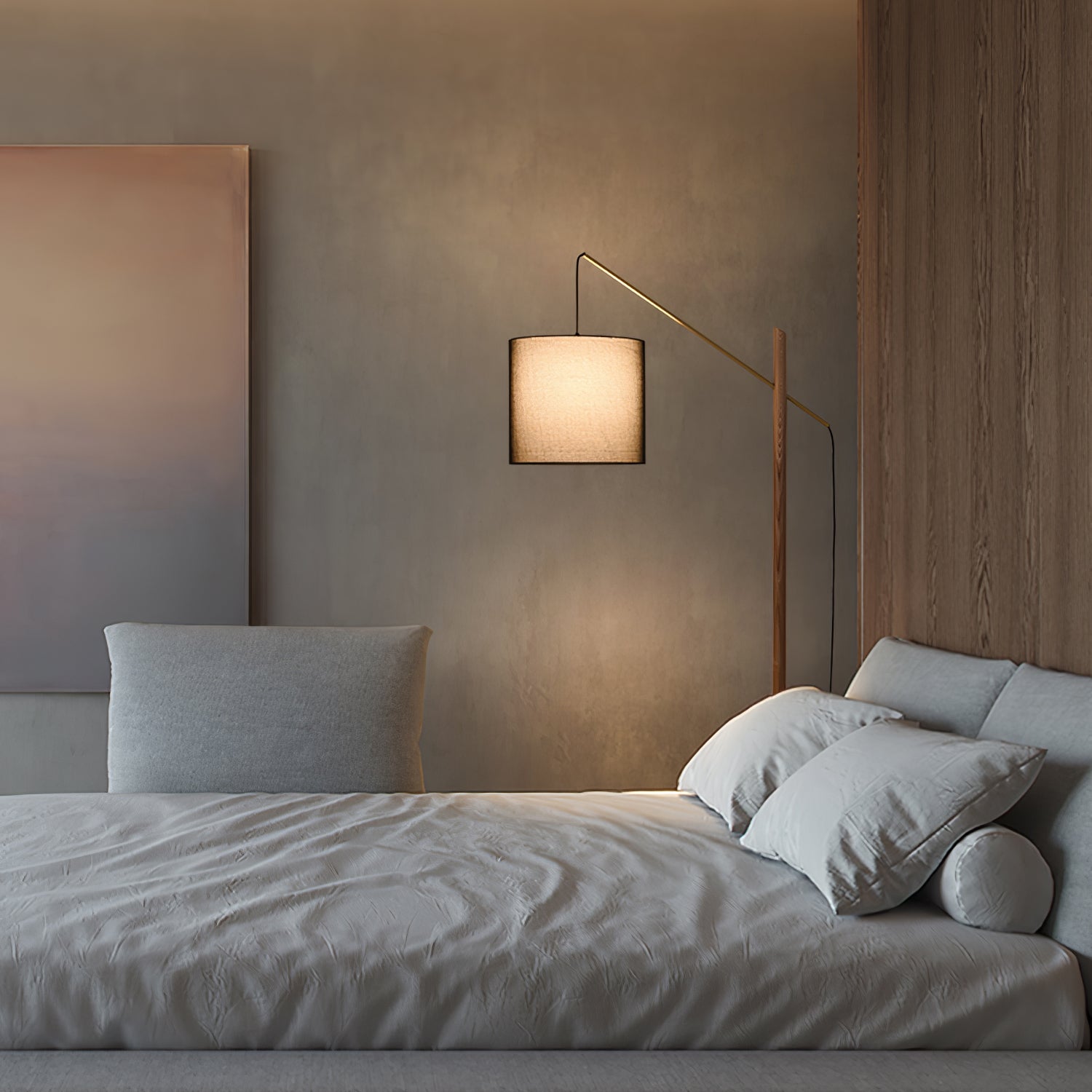 Nyvariol Minimalist Wood Floor Lamp-Neutral Decor
