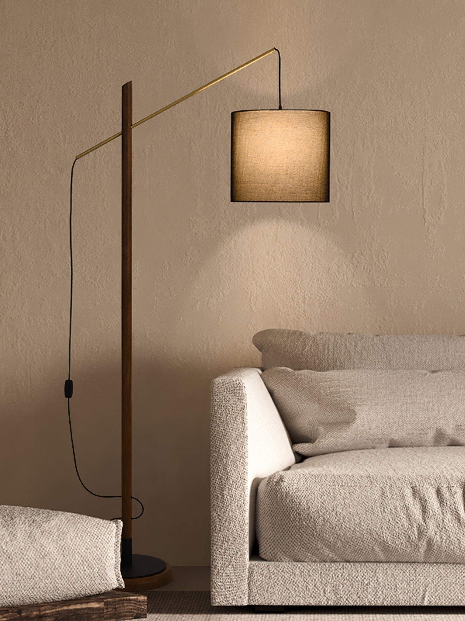 Nyvariol Minimalist Wood Floor Lamp-Neutral Decor
