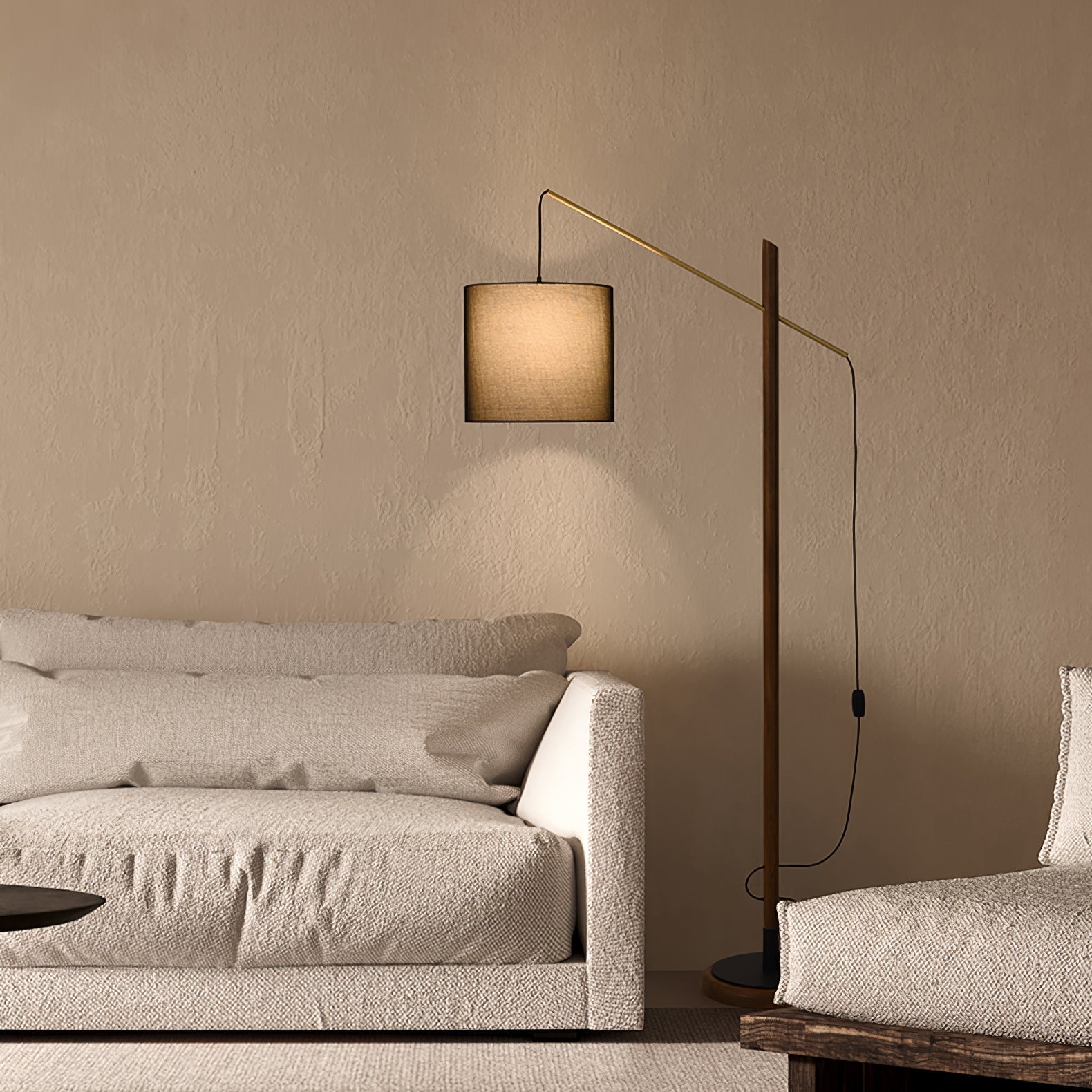 Nyvariol Minimalist Wood Floor Lamp-Neutral Decor