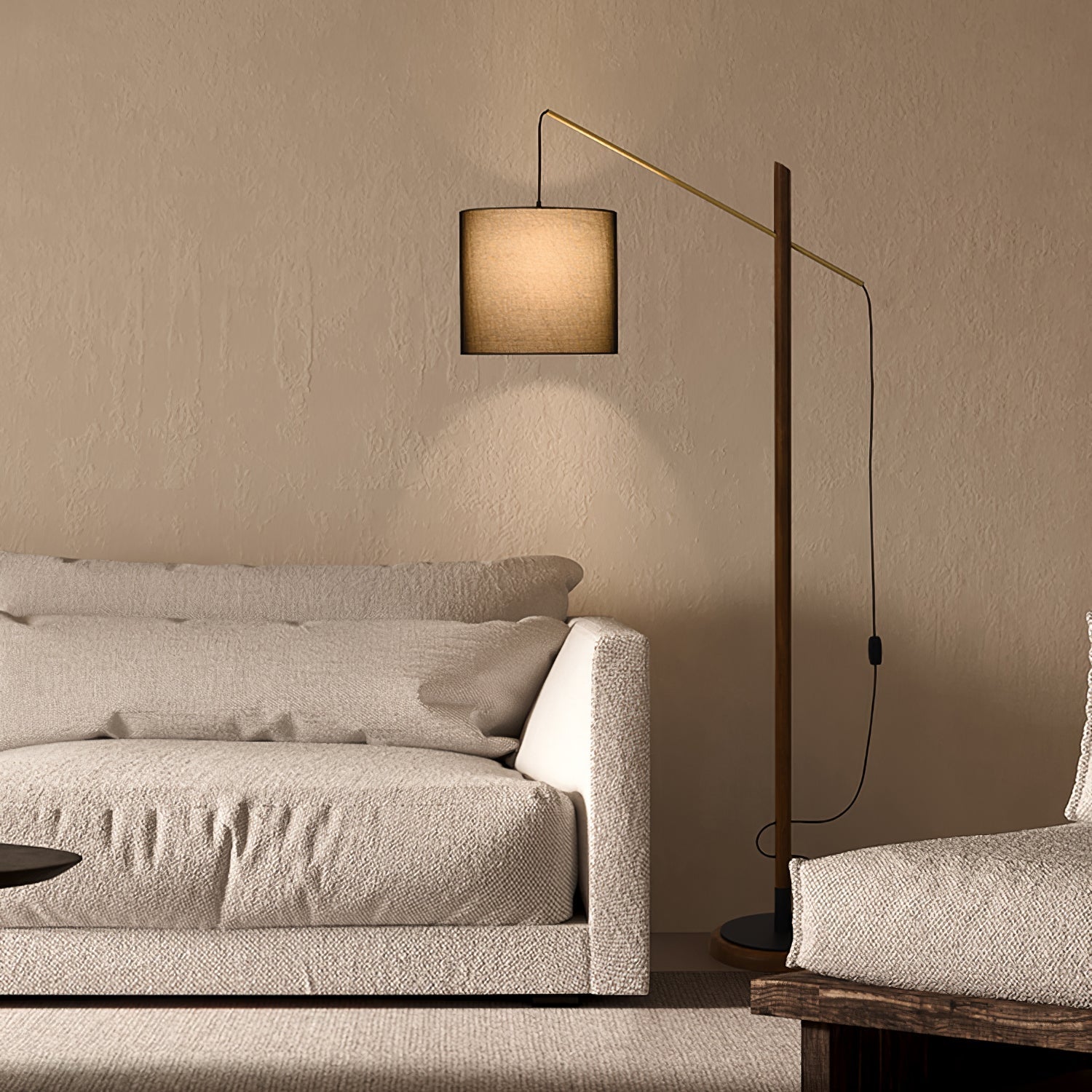 Nyvariol Minimalist Wood Floor Lamp-Neutral Decor