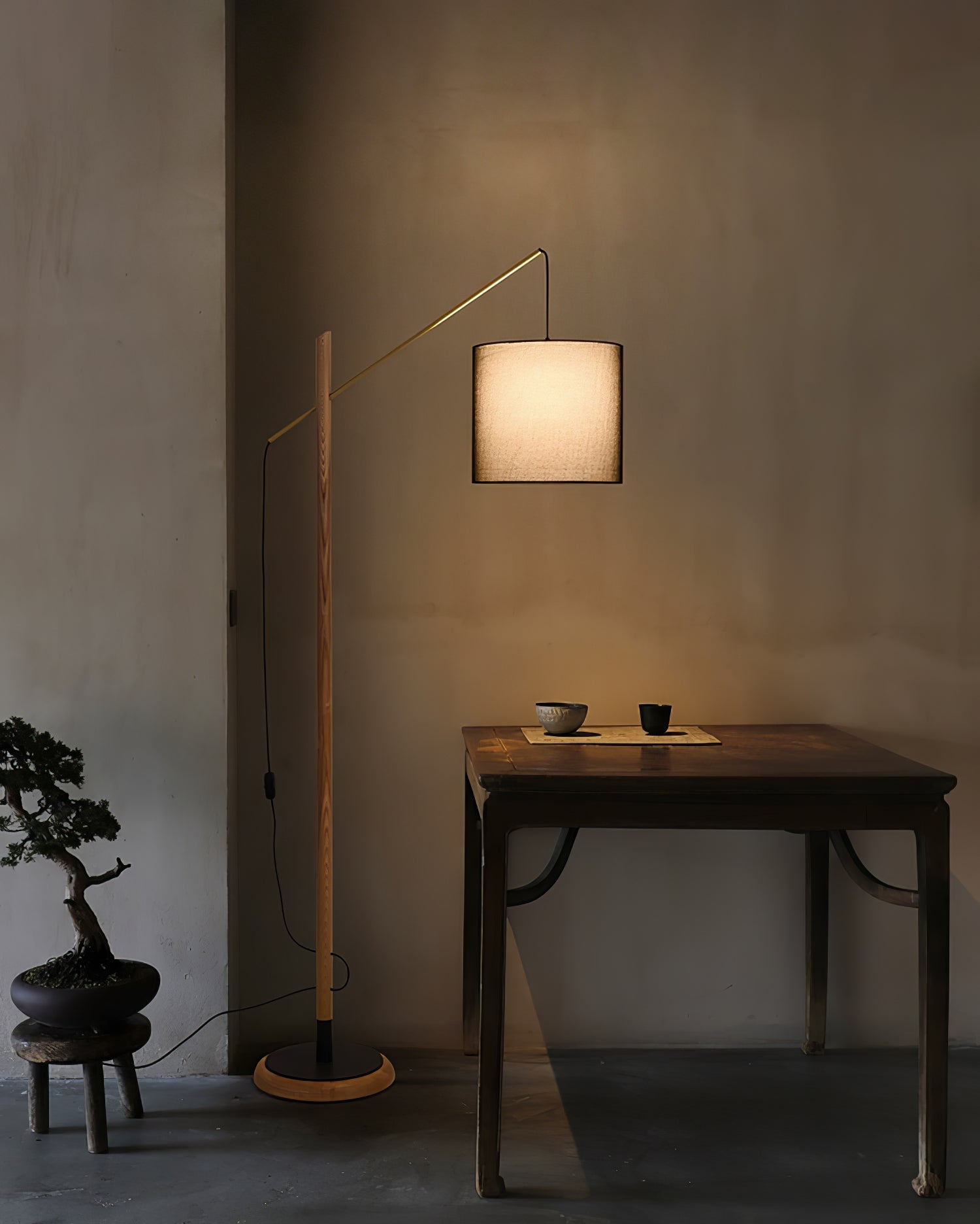 Nyvariol Minimalist Wood Floor Lamp-Neutral Decor