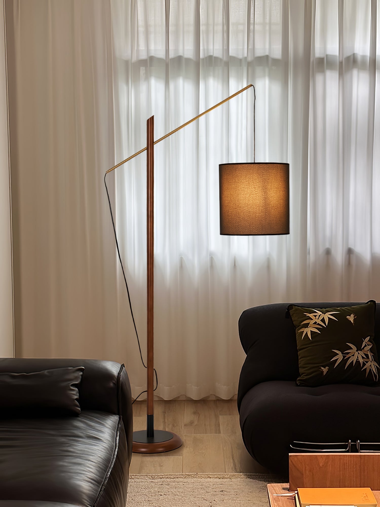 Nyvariol Minimalist Wood Floor Lamp-Neutral Decor