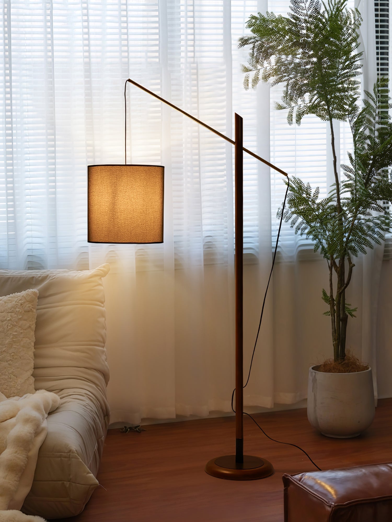 Nyvariol Minimalist Wood Floor Lamp-Neutral Decor